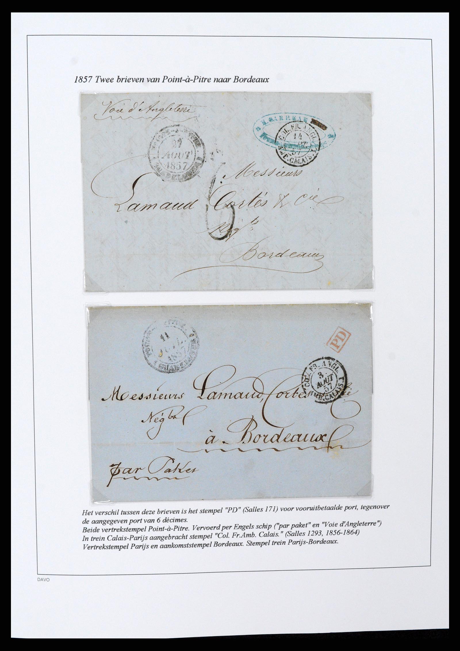 37480 021 - Postzegelverzameling 37480 Guadeloupe supercollectie 1823-1947.