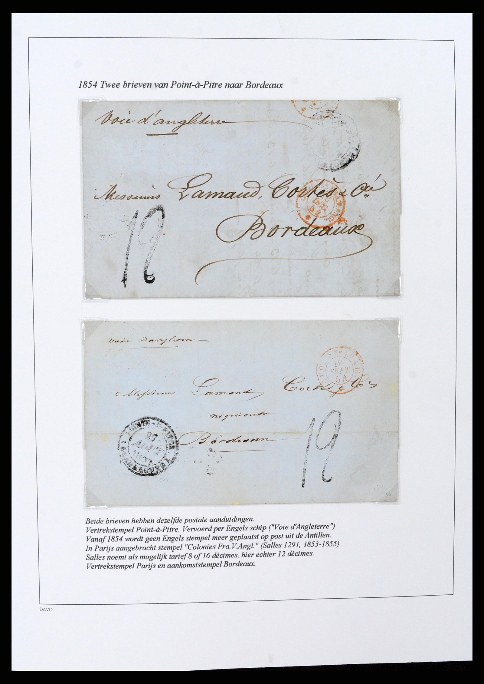 37480 022 - Postzegelverzameling 37480 Guadeloupe supercollectie 1823-1947.