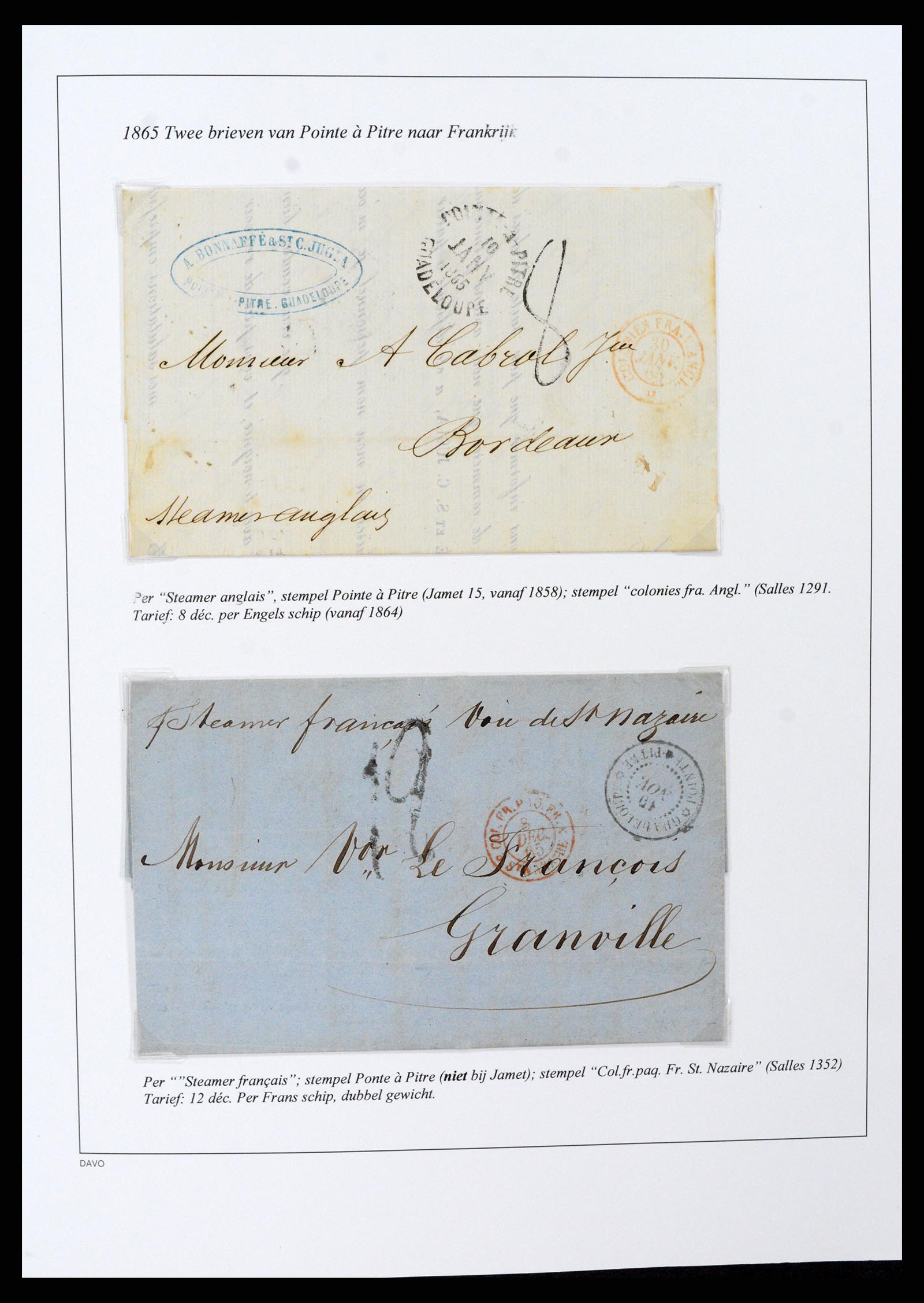 37480 024 - Stamp collection 37480 Guadeloupe supercollection 1823-1947.