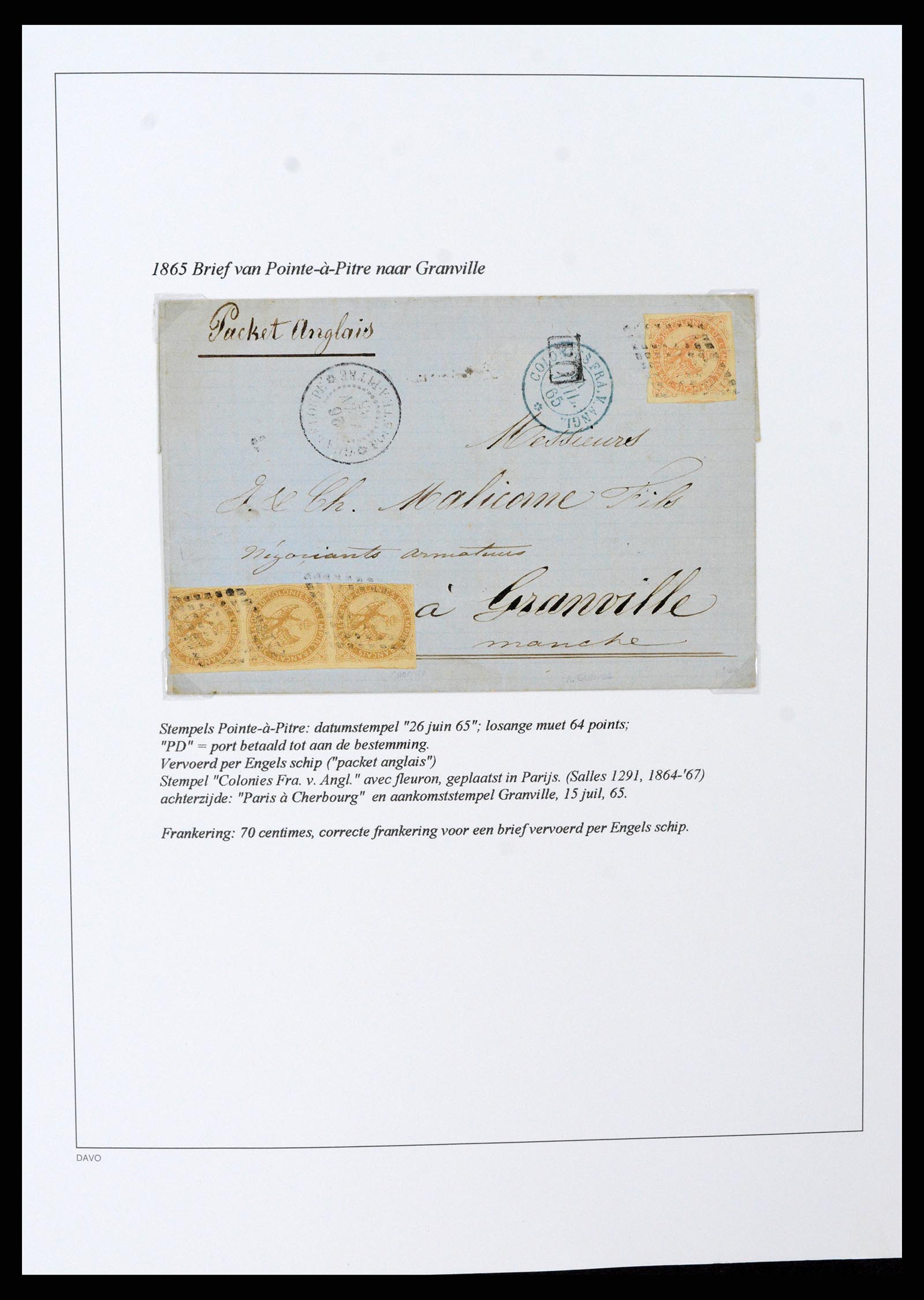 37480 025 - Postzegelverzameling 37480 Guadeloupe supercollectie 1823-1947.