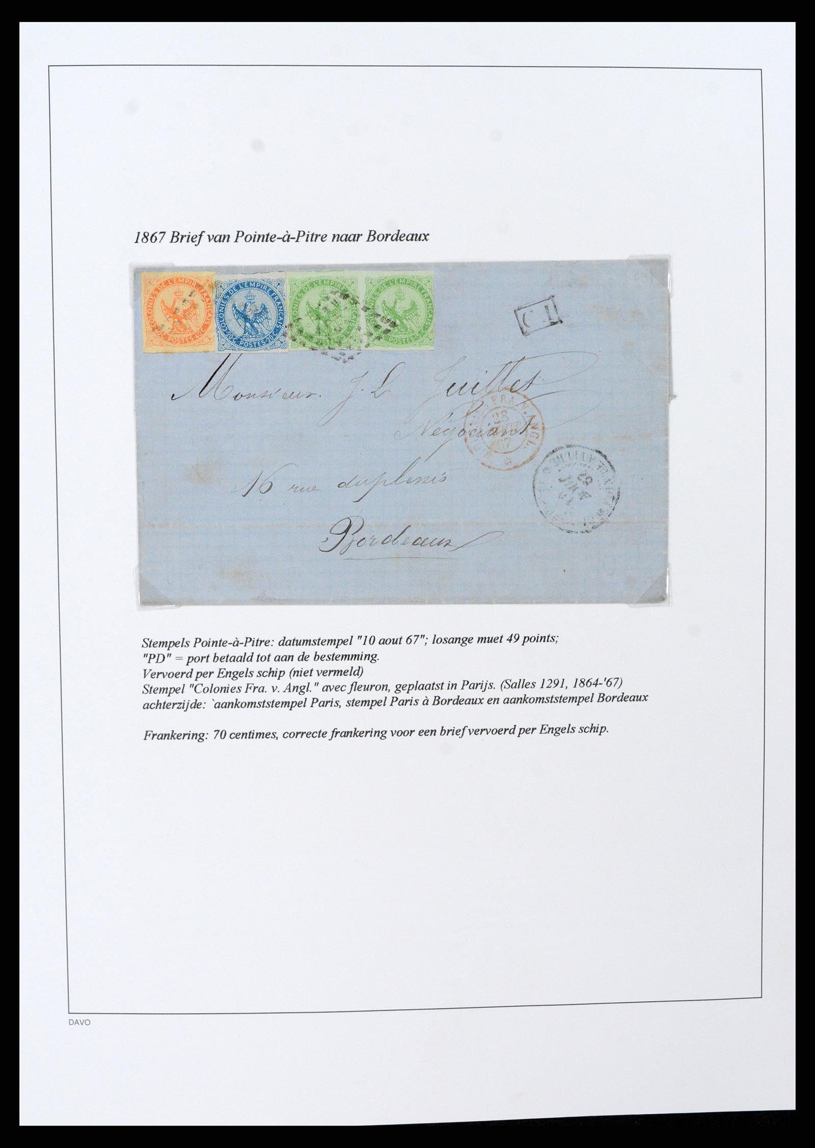 37480 026 - Postzegelverzameling 37480 Guadeloupe supercollectie 1823-1947.