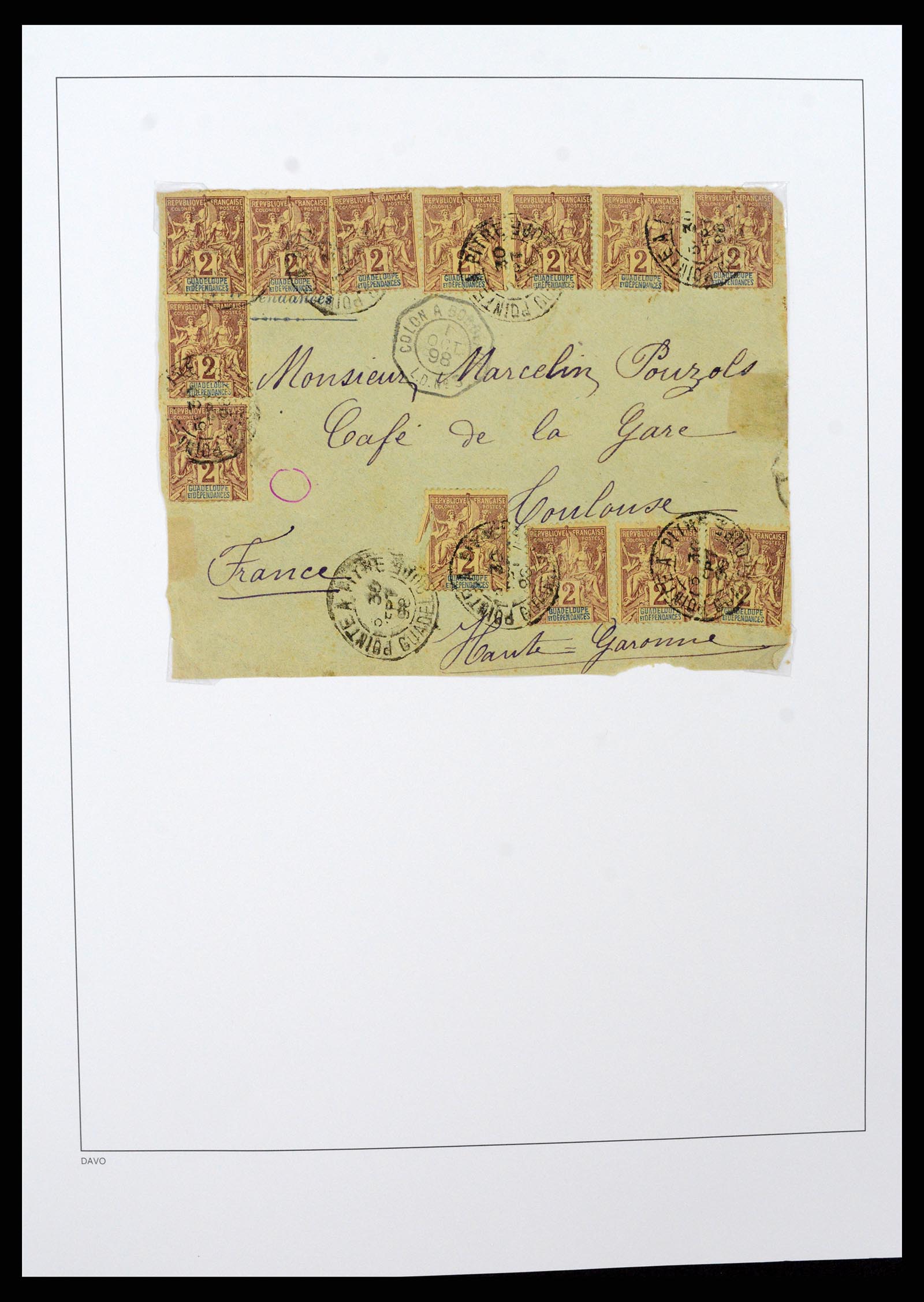 37480 028 - Postzegelverzameling 37480 Guadeloupe supercollectie 1823-1947.