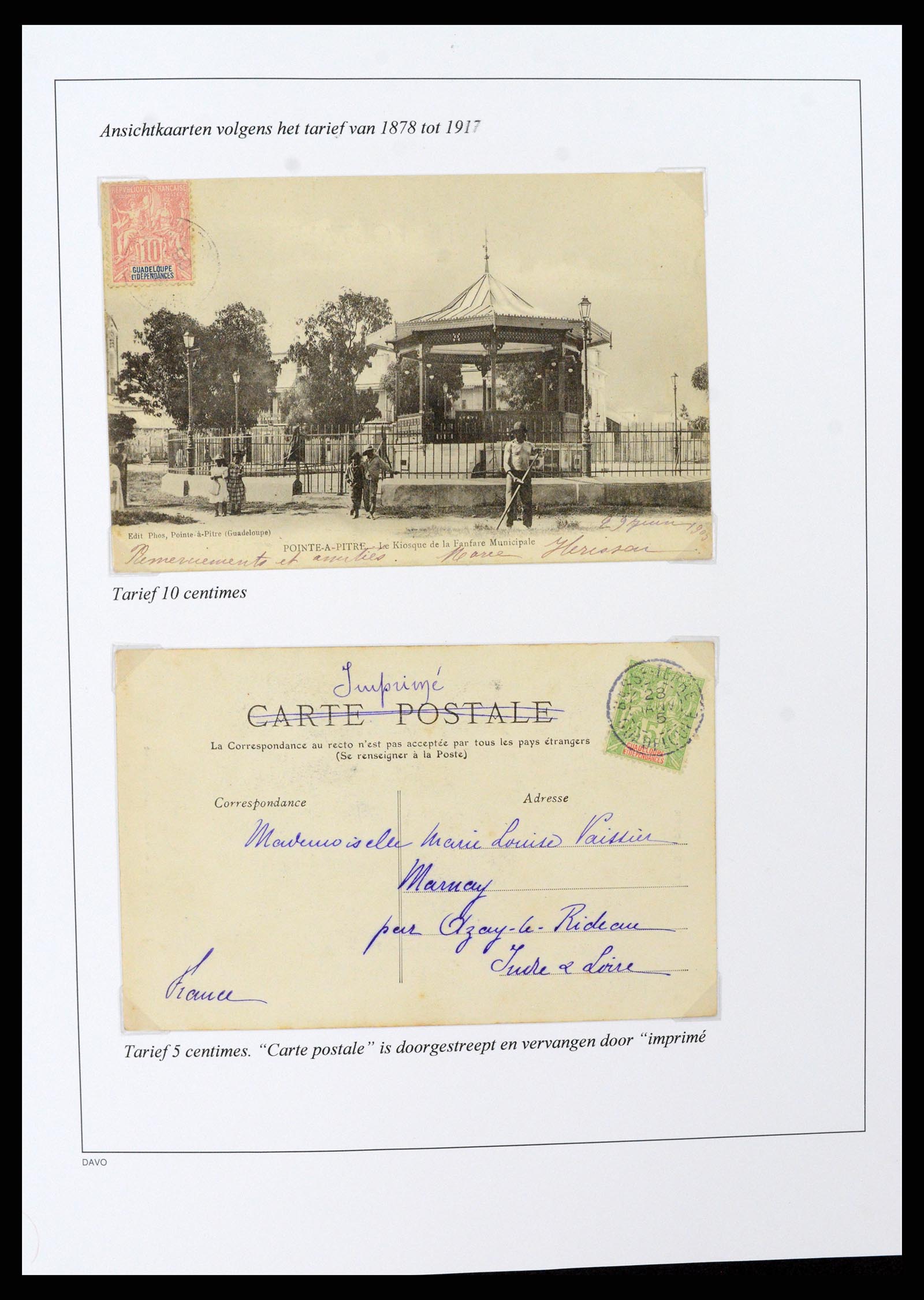 37480 029 - Postzegelverzameling 37480 Guadeloupe supercollectie 1823-1947.