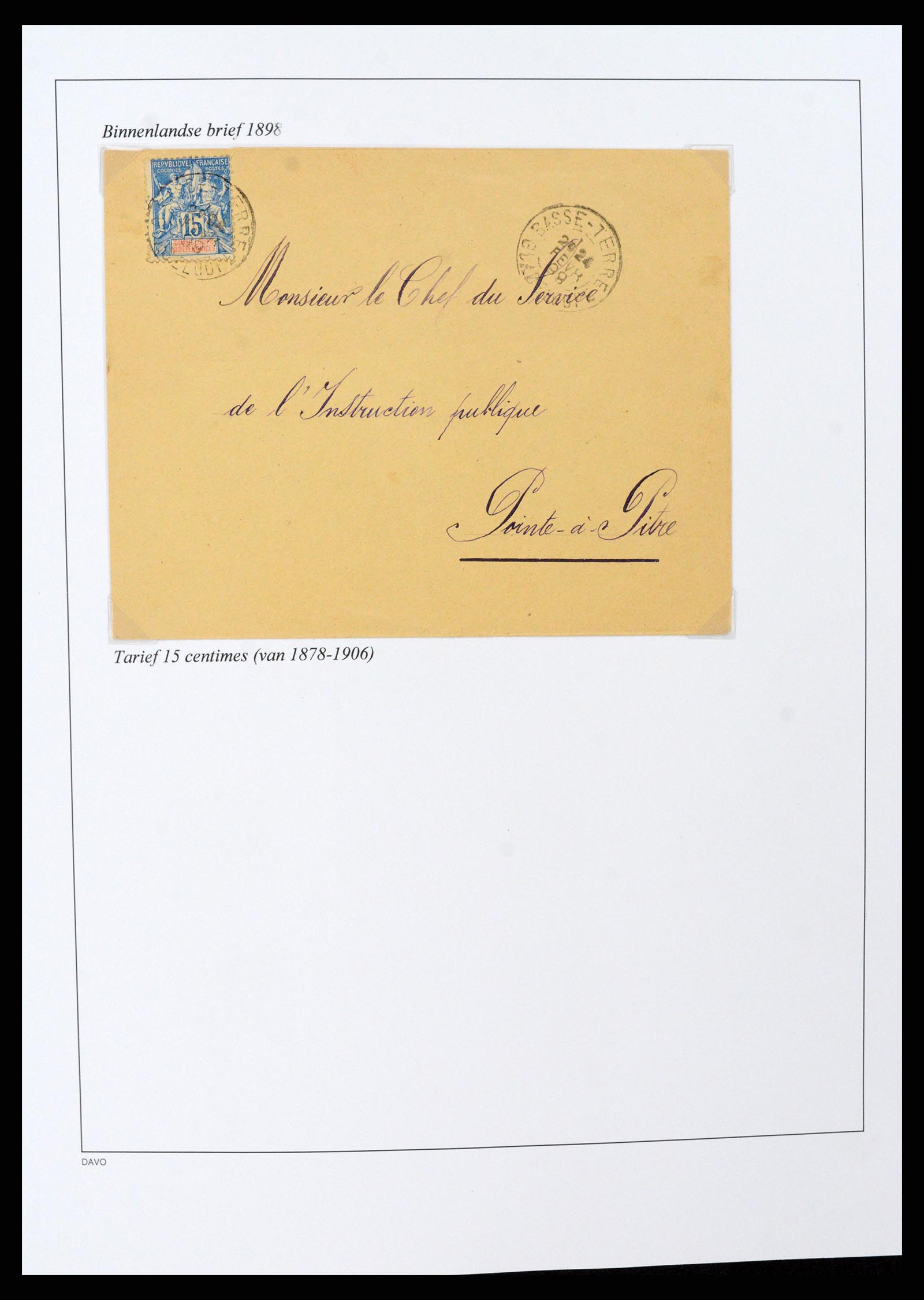 37480 030 - Postzegelverzameling 37480 Guadeloupe supercollectie 1823-1947.