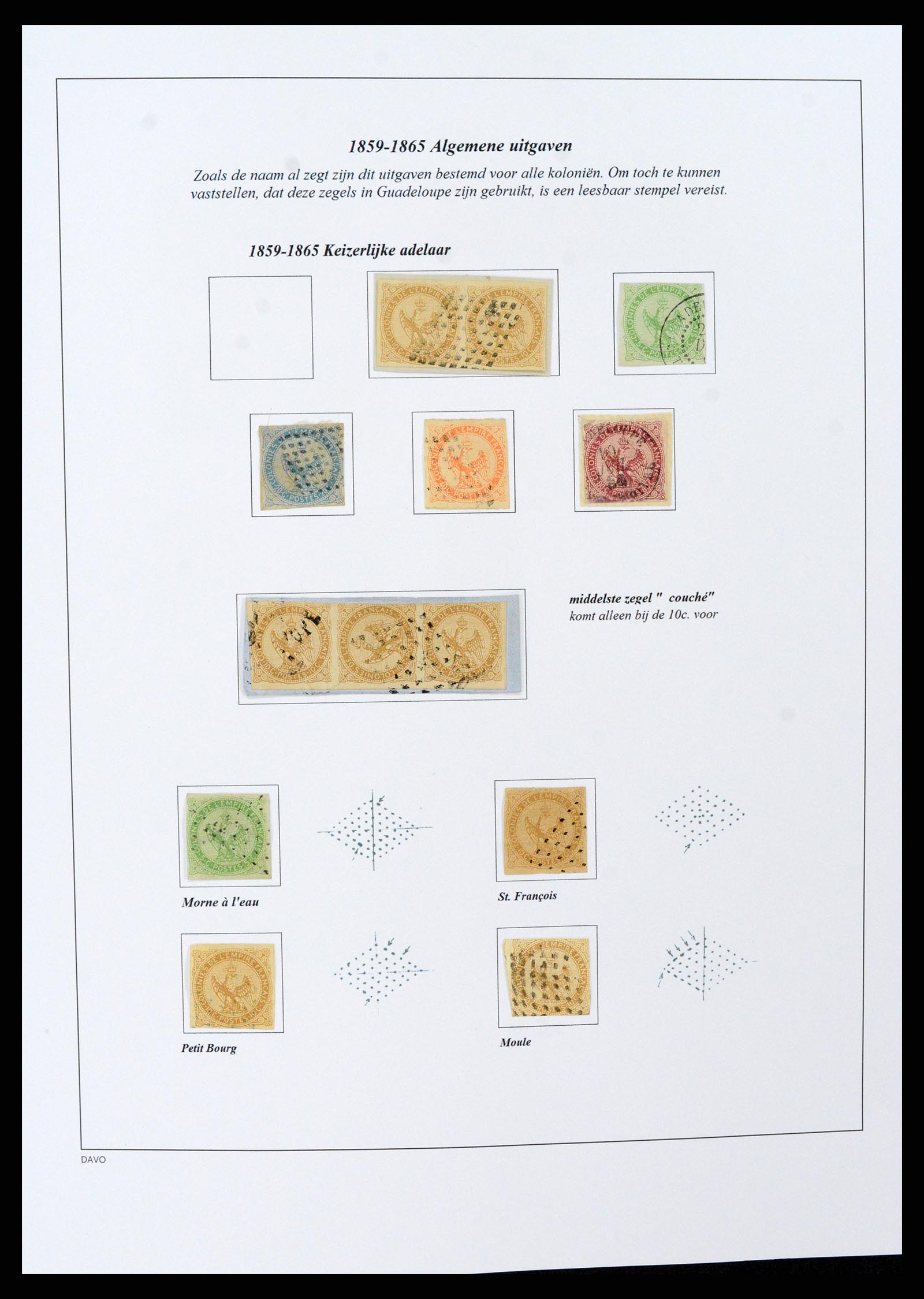 37480 031 - Postzegelverzameling 37480 Guadeloupe supercollectie 1823-1947.