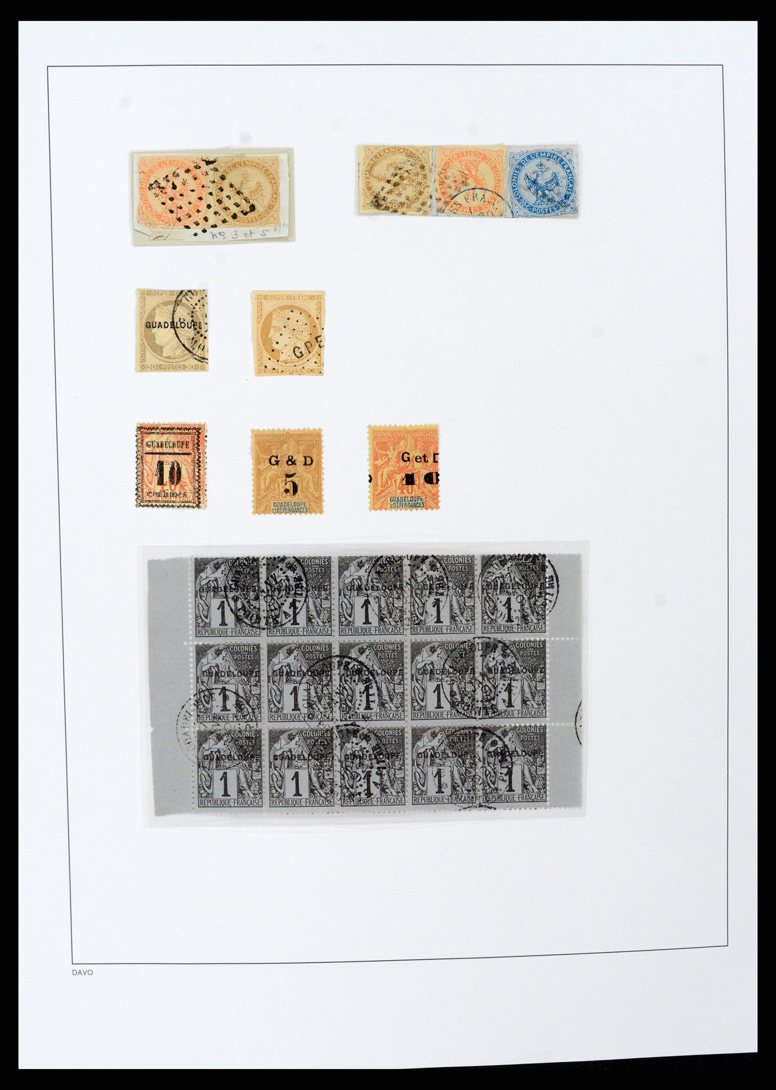 37480 032 - Postzegelverzameling 37480 Guadeloupe supercollectie 1823-1947.