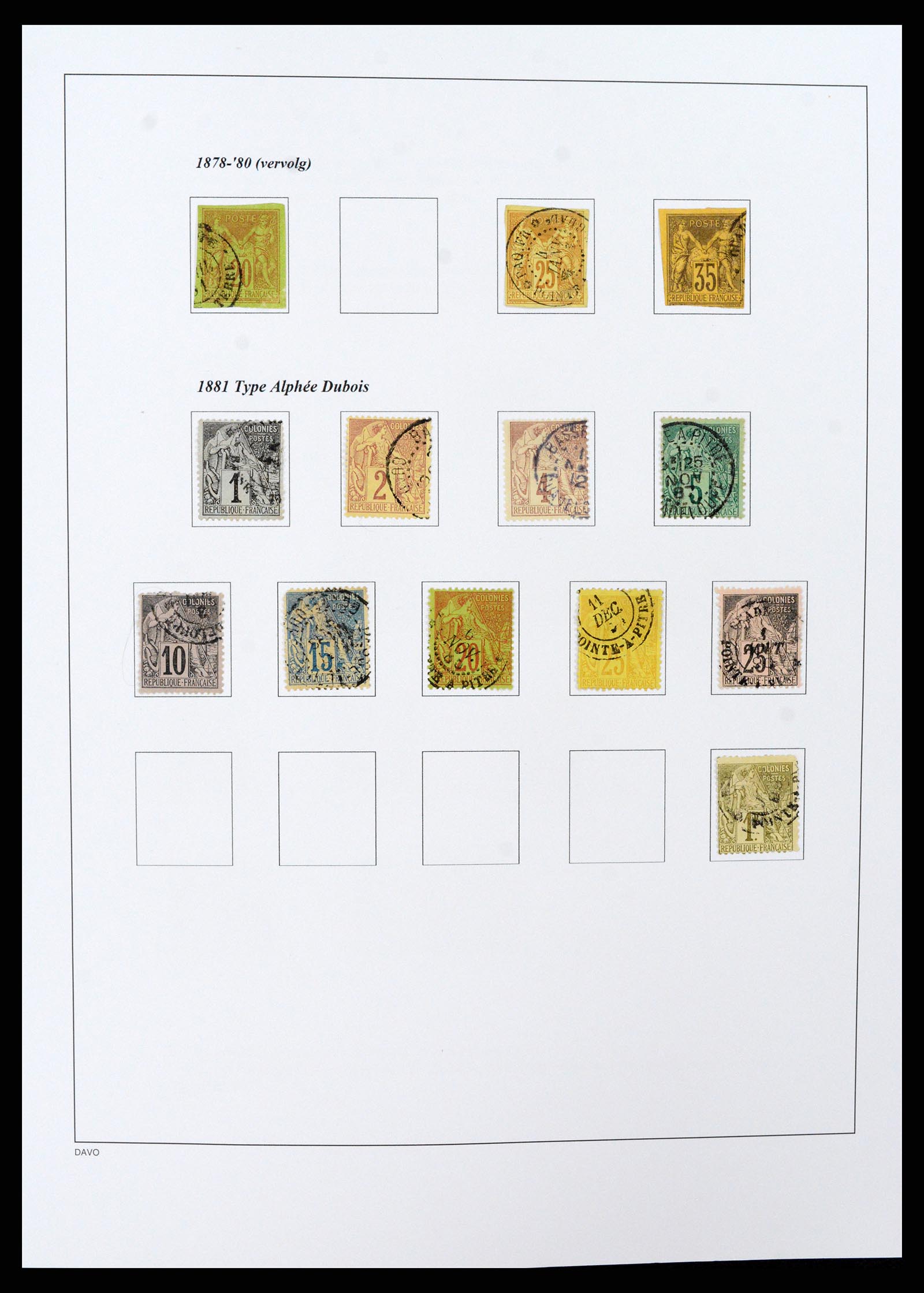 37480 035 - Postzegelverzameling 37480 Guadeloupe supercollectie 1823-1947.