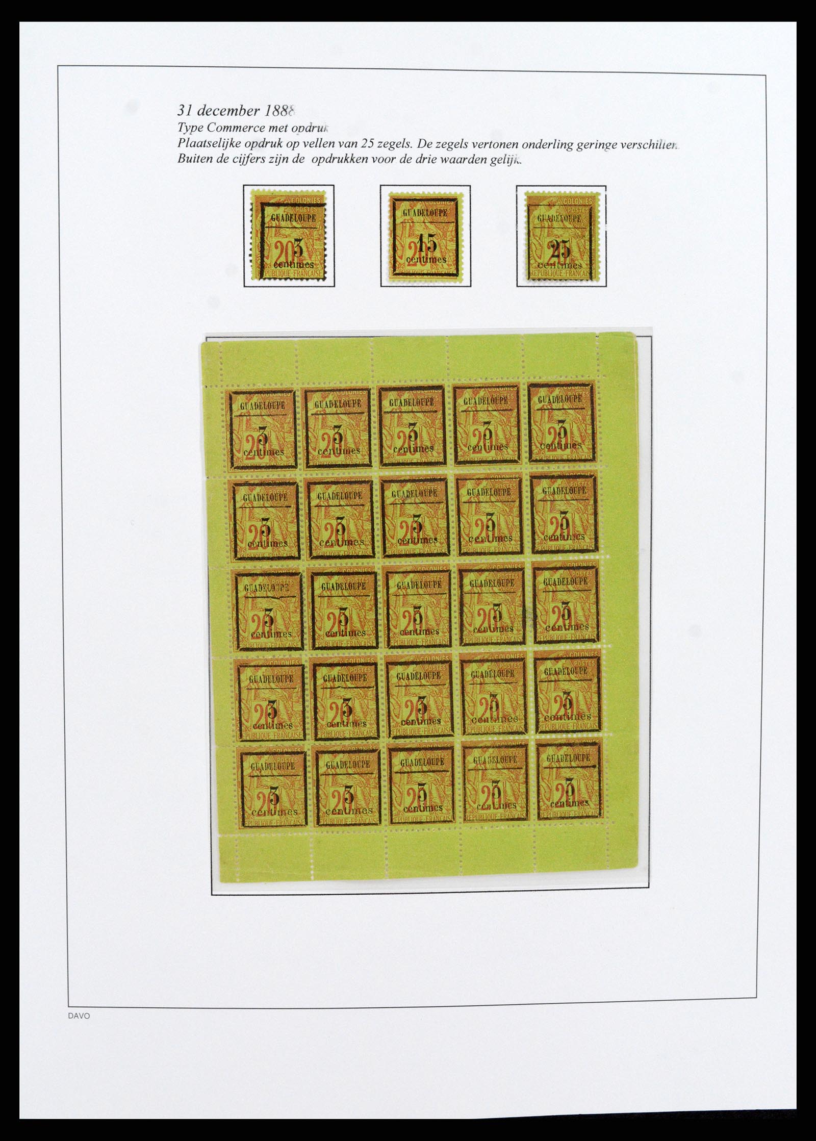 37480 037 - Postzegelverzameling 37480 Guadeloupe supercollectie 1823-1947.