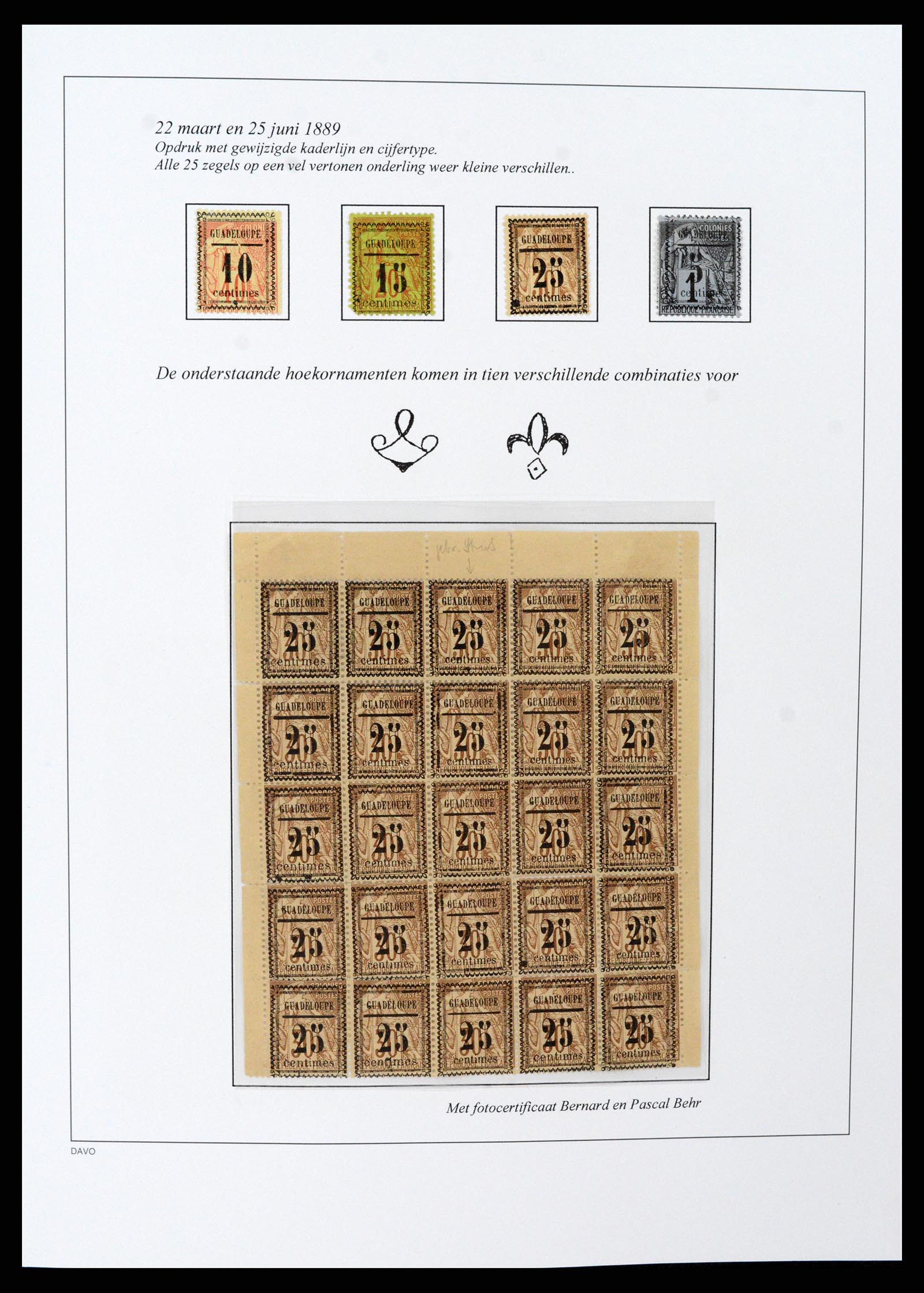 37480 039 - Postzegelverzameling 37480 Guadeloupe supercollectie 1823-1947.
