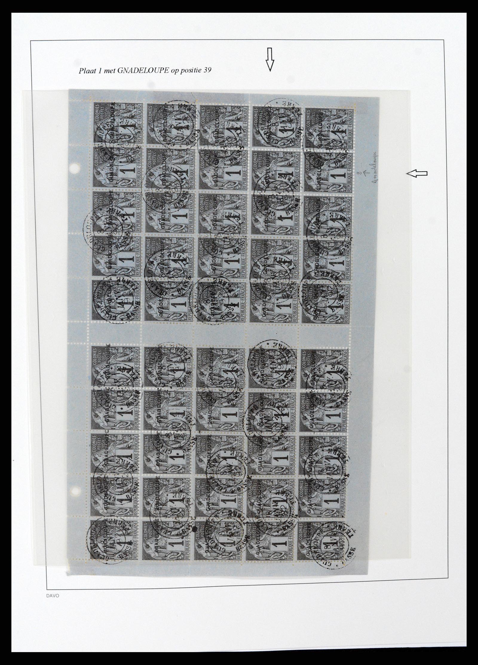 37480 044 - Postzegelverzameling 37480 Guadeloupe supercollectie 1823-1947.