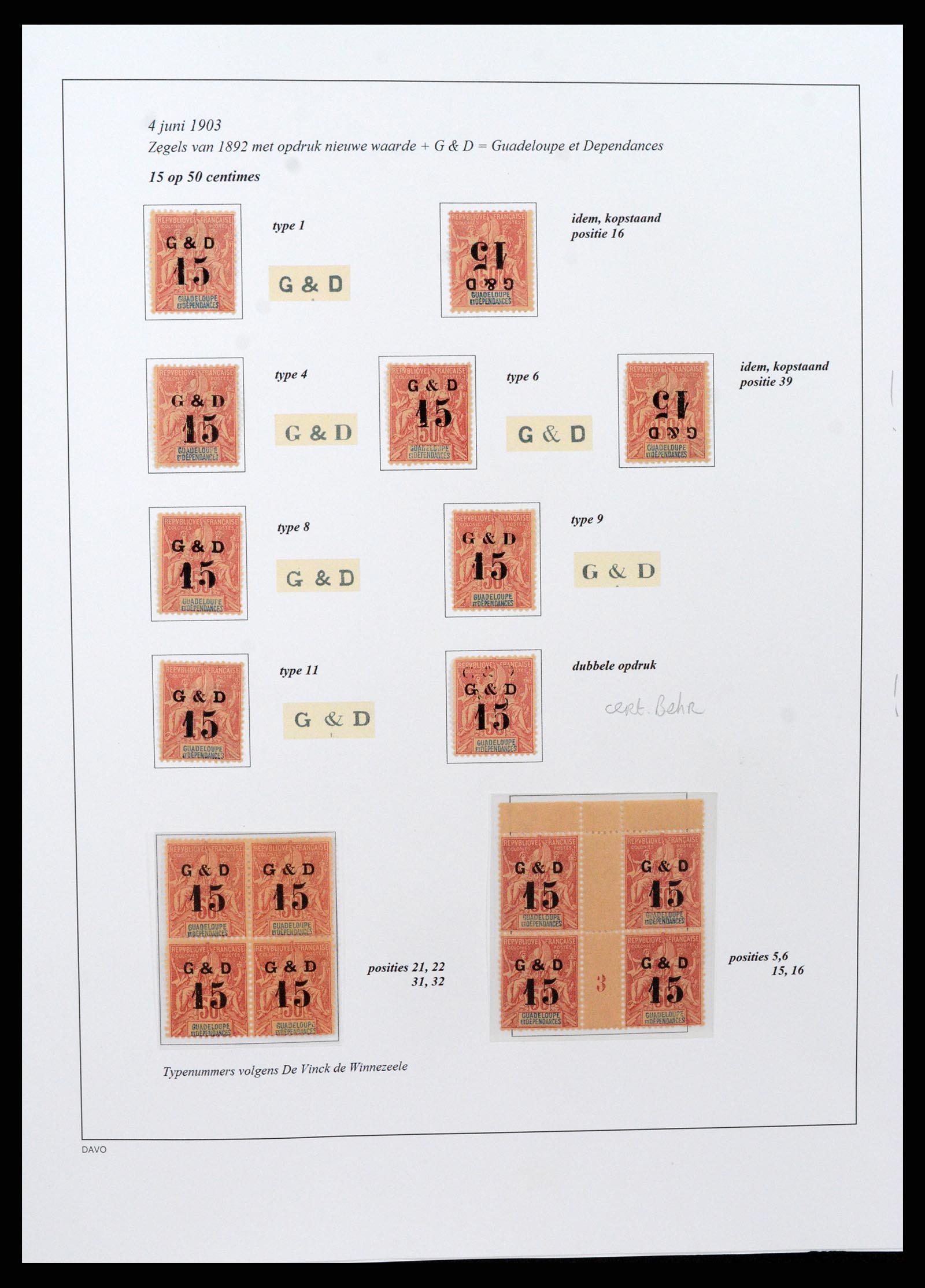 37480 049 - Postzegelverzameling 37480 Guadeloupe supercollectie 1823-1947.