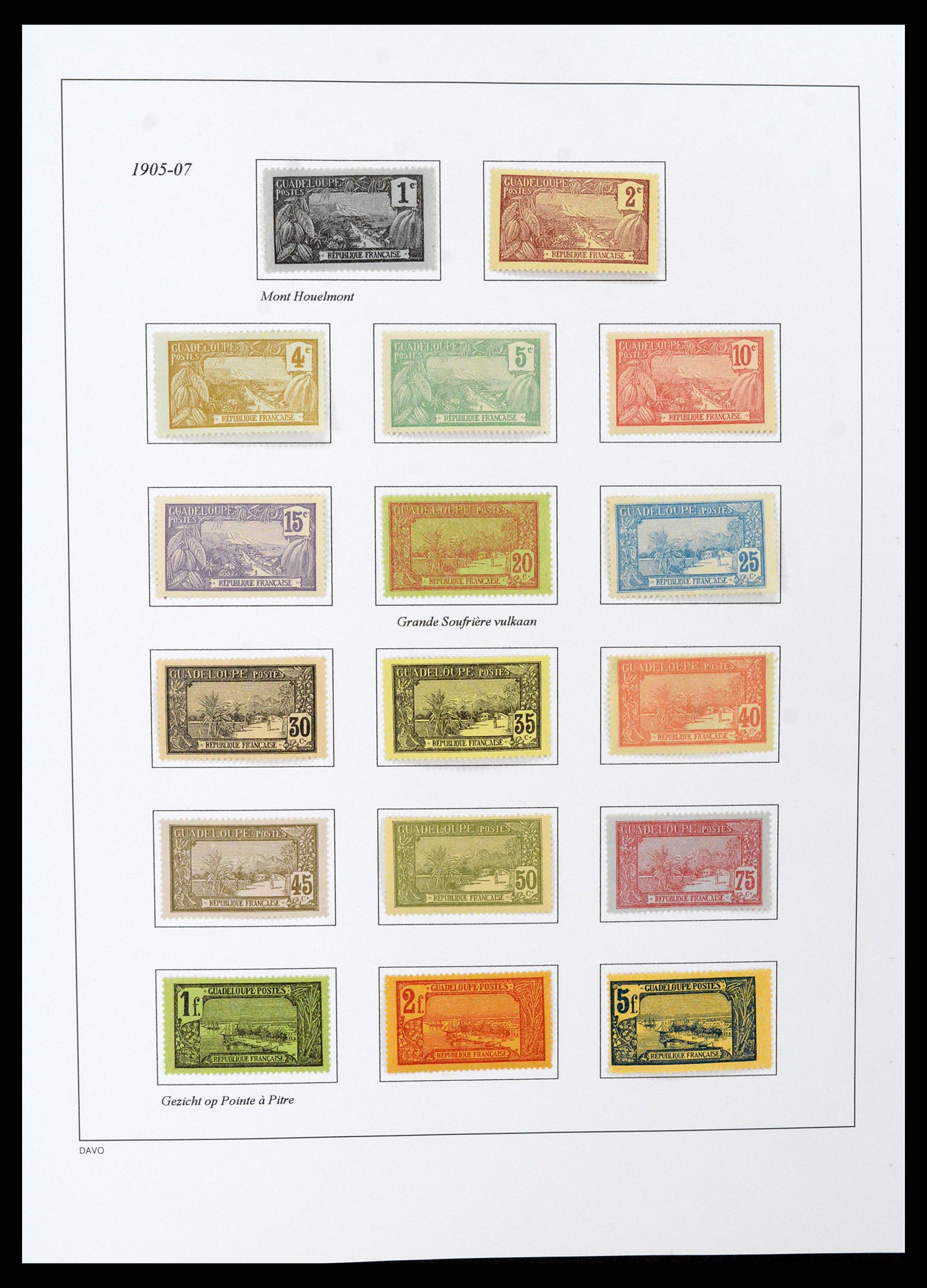 37480 051 - Stamp collection 37480 Guadeloupe supercollection 1823-1947.
