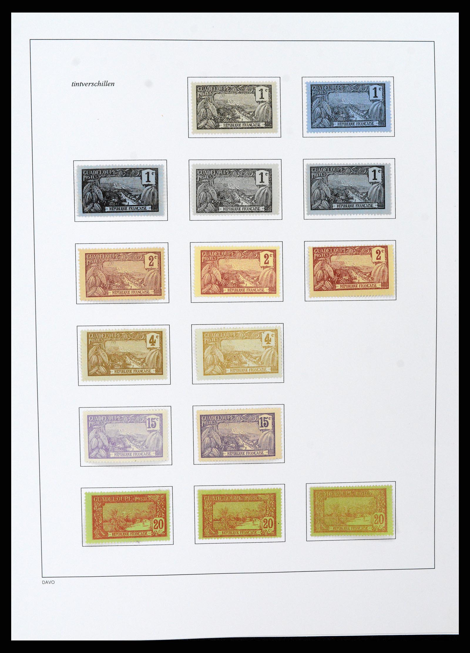 37480 052 - Stamp collection 37480 Guadeloupe supercollection 1823-1947.