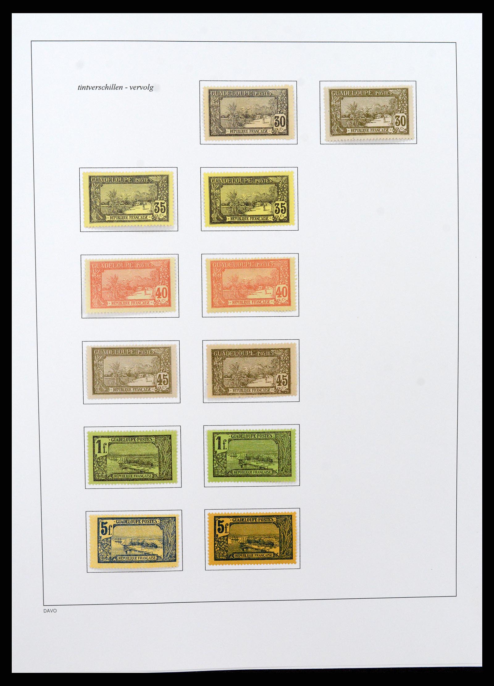 37480 053 - Stamp collection 37480 Guadeloupe supercollection 1823-1947.