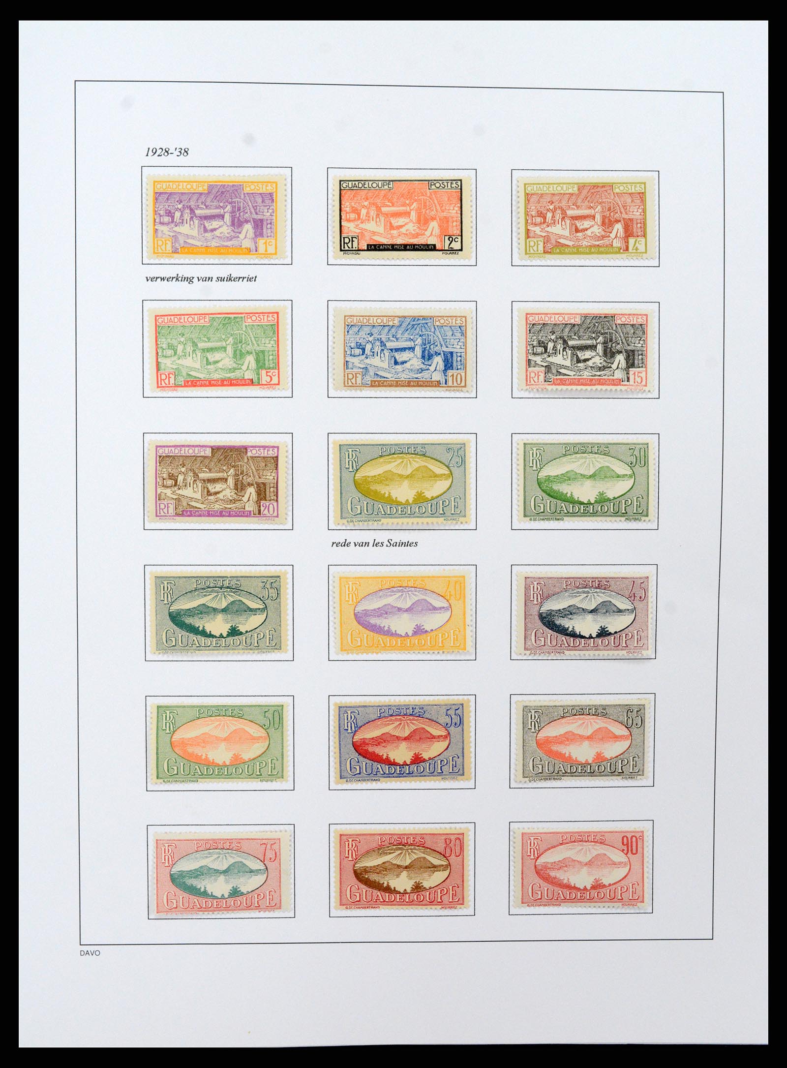 37480 057 - Postzegelverzameling 37480 Guadeloupe supercollectie 1823-1947.