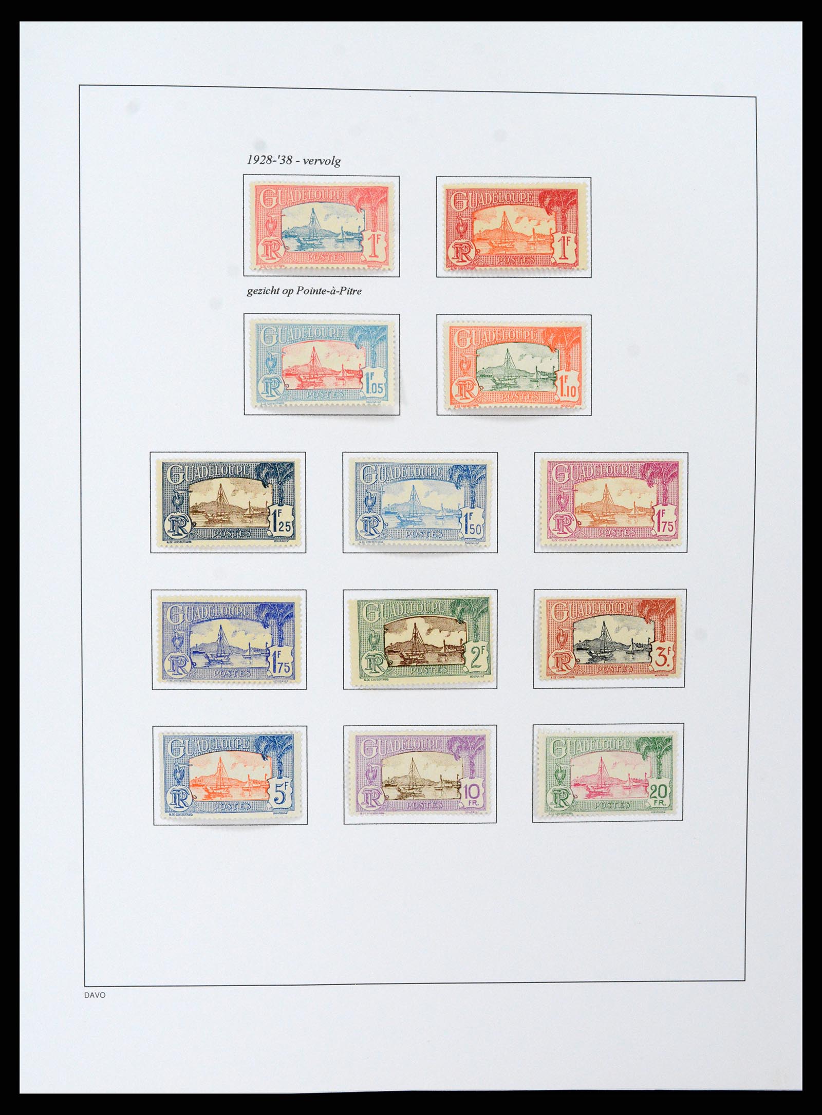 37480 058 - Stamp collection 37480 Guadeloupe supercollection 1823-1947.