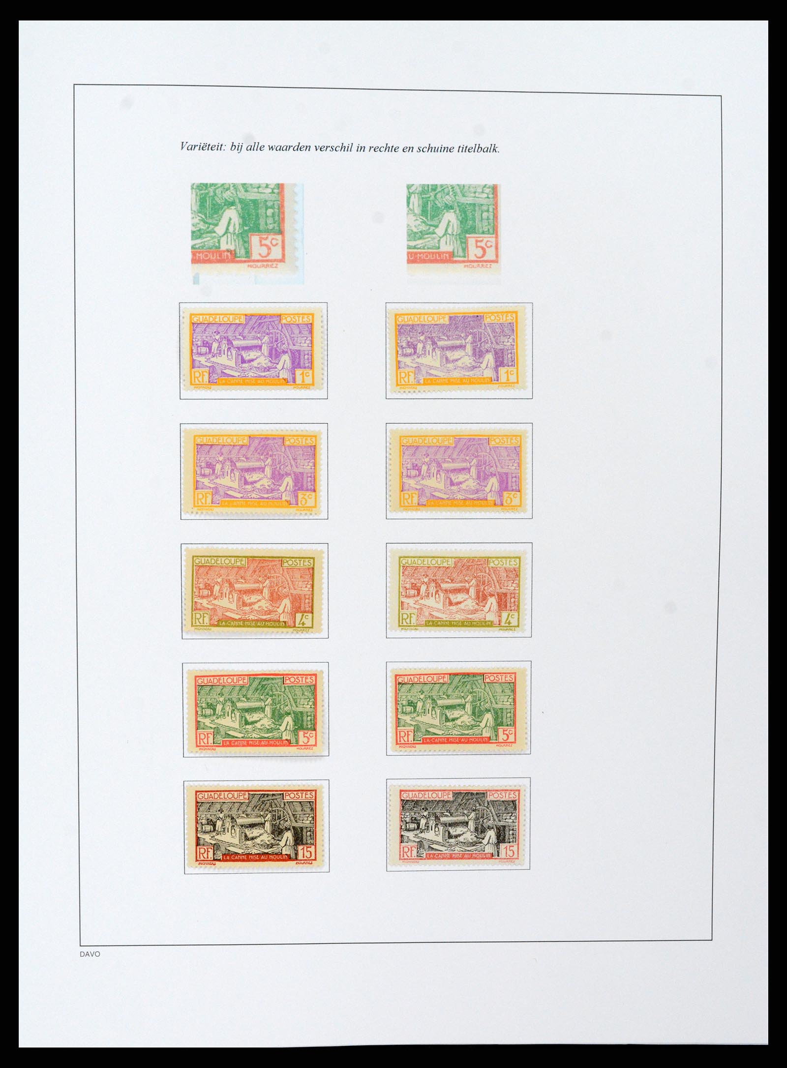 37480 060 - Stamp collection 37480 Guadeloupe supercollection 1823-1947.