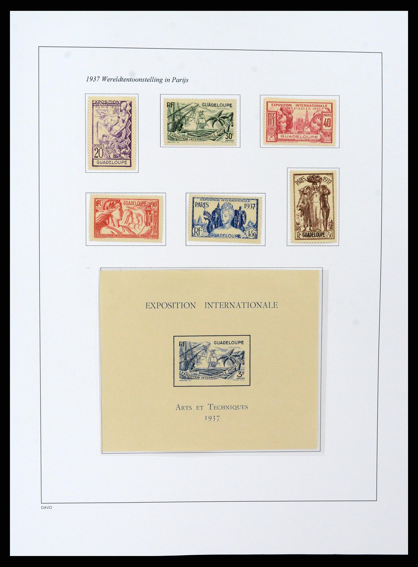 37480 063 - Stamp collection 37480 Guadeloupe supercollection 1823-1947.