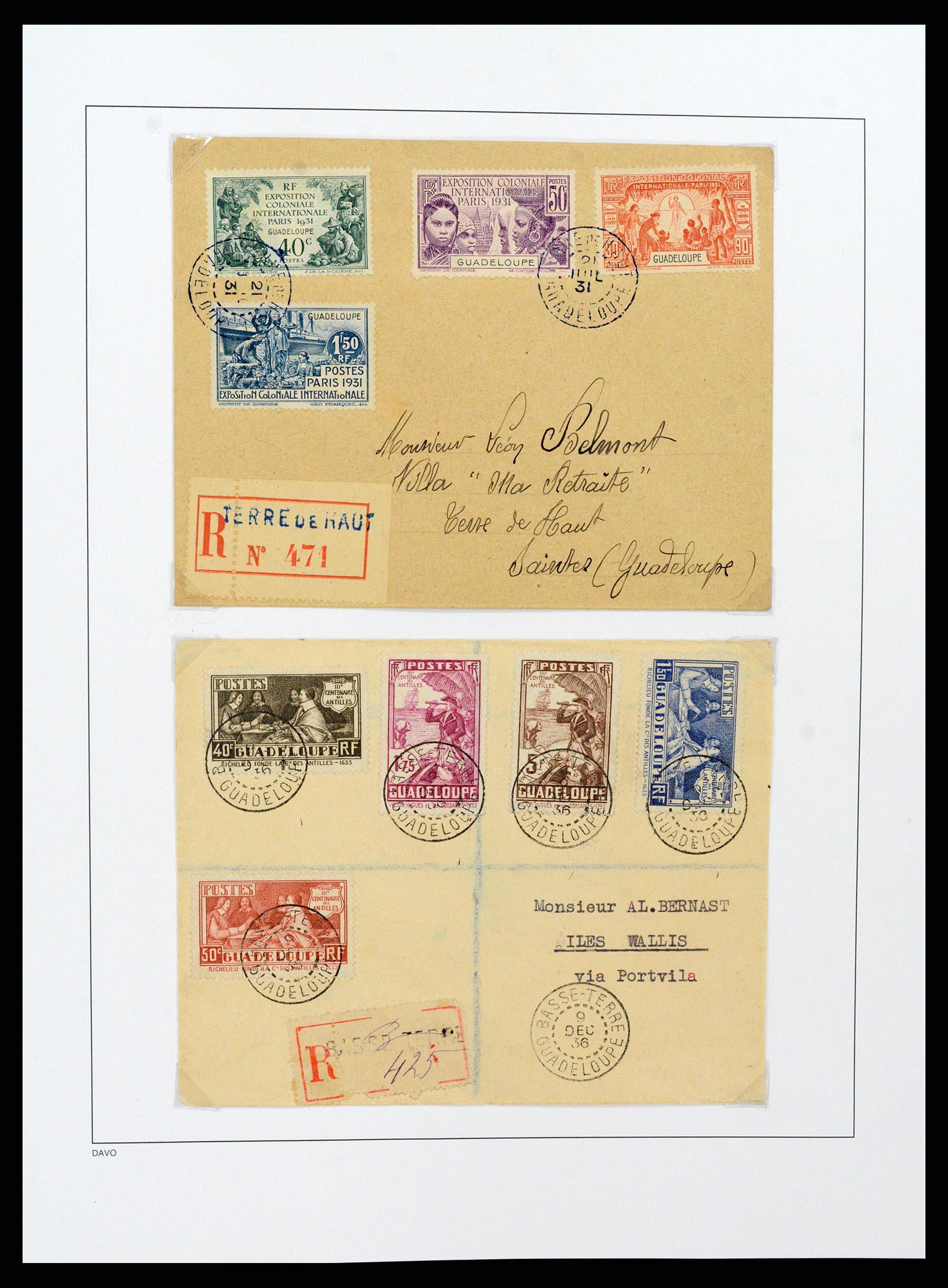 37480 065 - Stamp collection 37480 Guadeloupe supercollection 1823-1947.