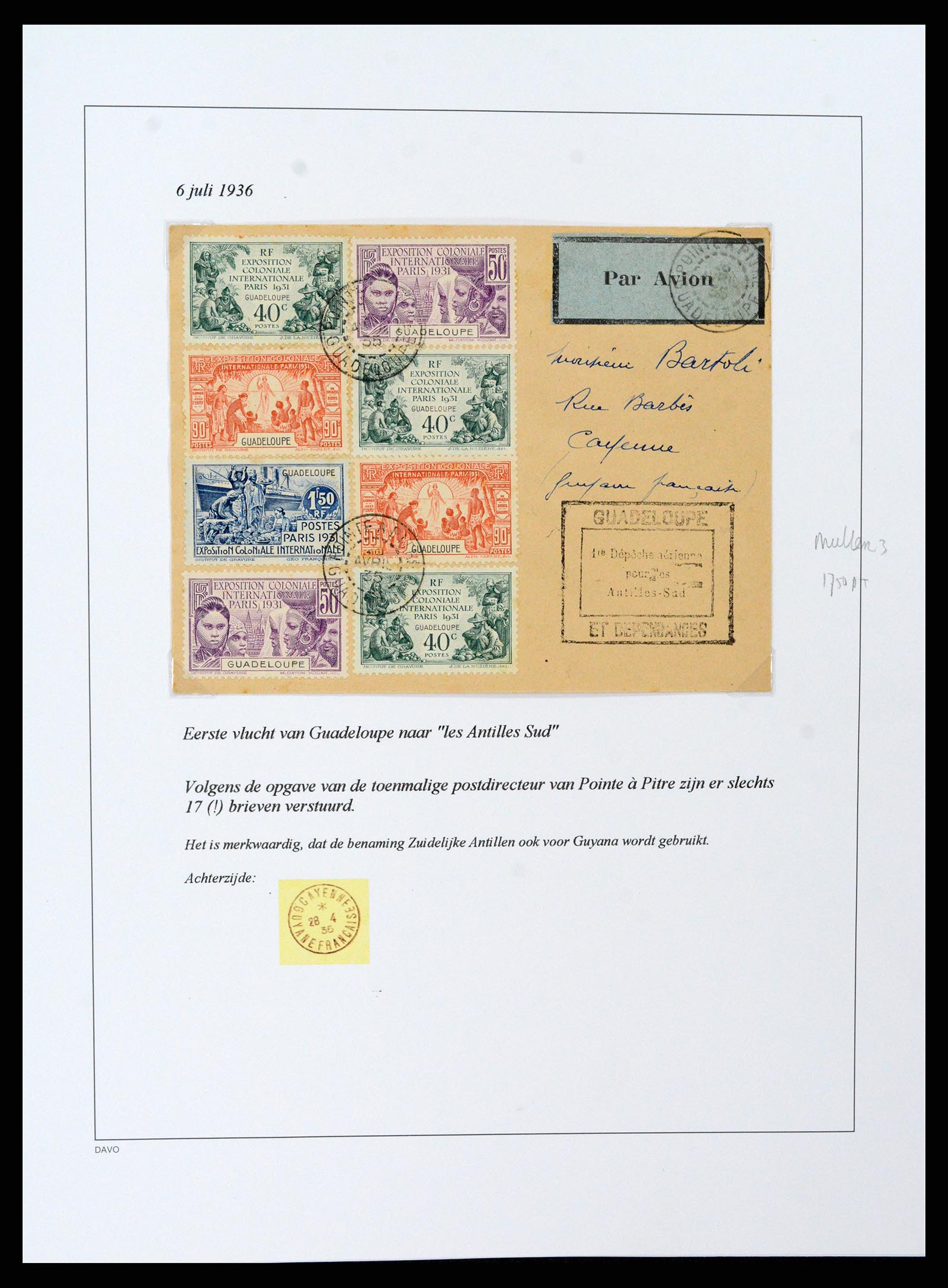 37480 066 - Stamp collection 37480 Guadeloupe supercollection 1823-1947.