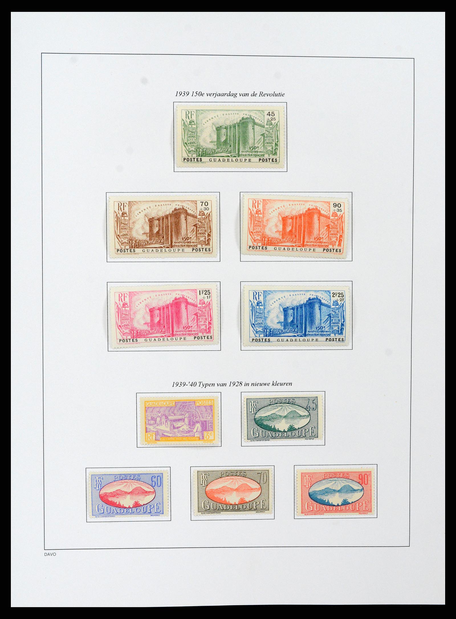 37480 069 - Stamp collection 37480 Guadeloupe supercollection 1823-1947.