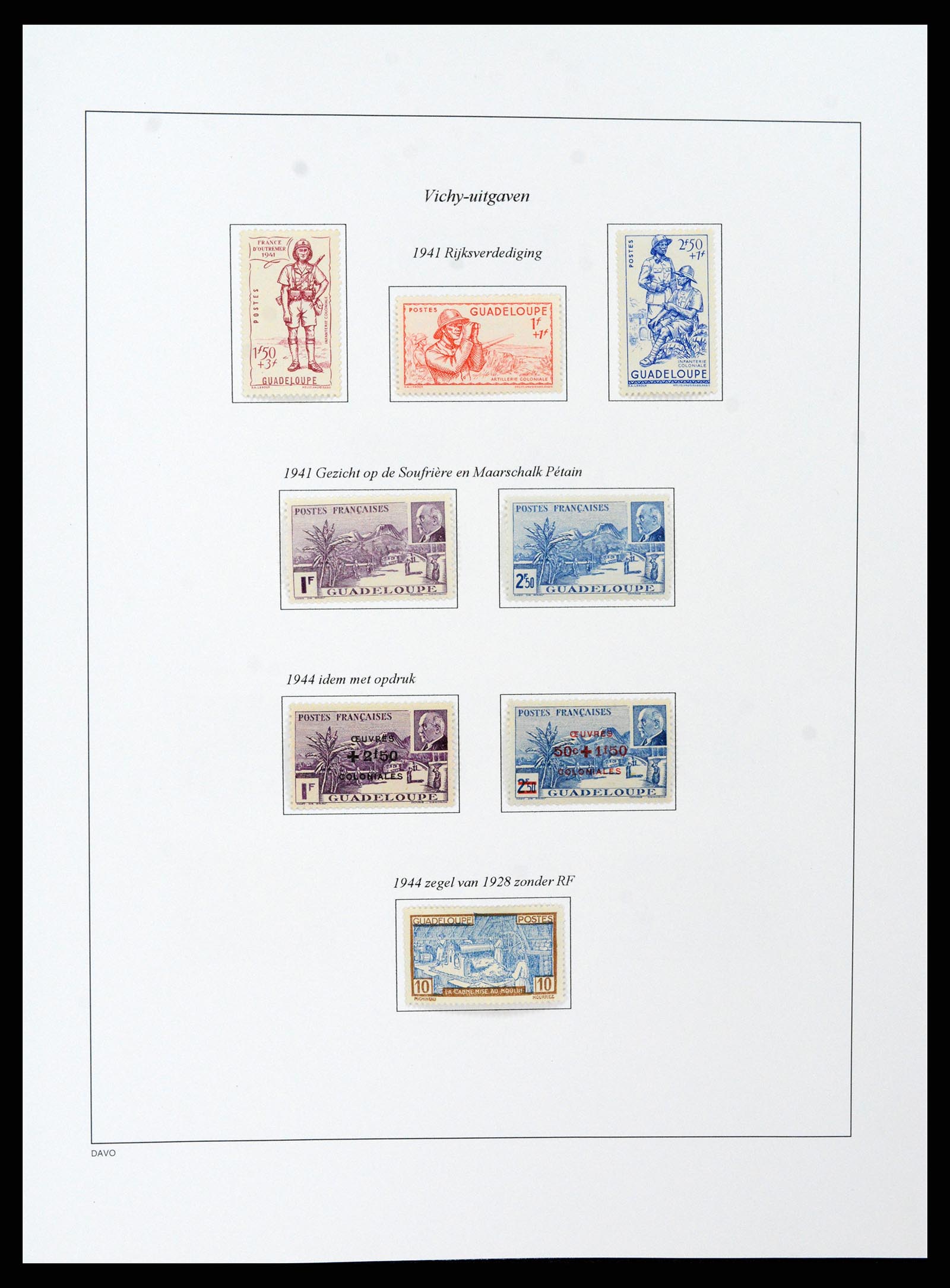 37480 072 - Stamp collection 37480 Guadeloupe supercollection 1823-1947.