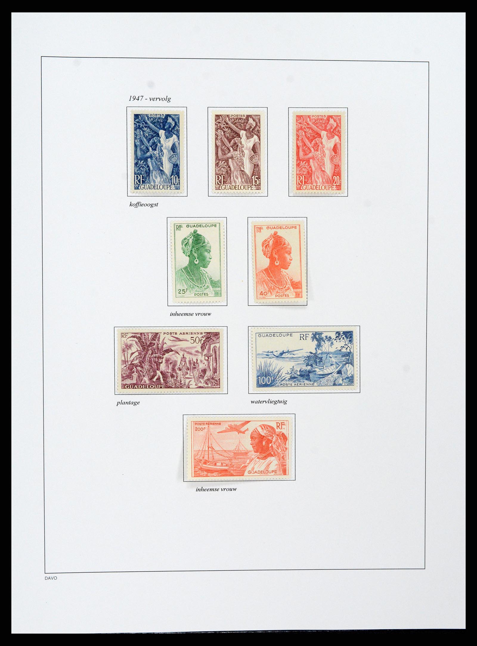 37480 080 - Stamp collection 37480 Guadeloupe supercollection 1823-1947.