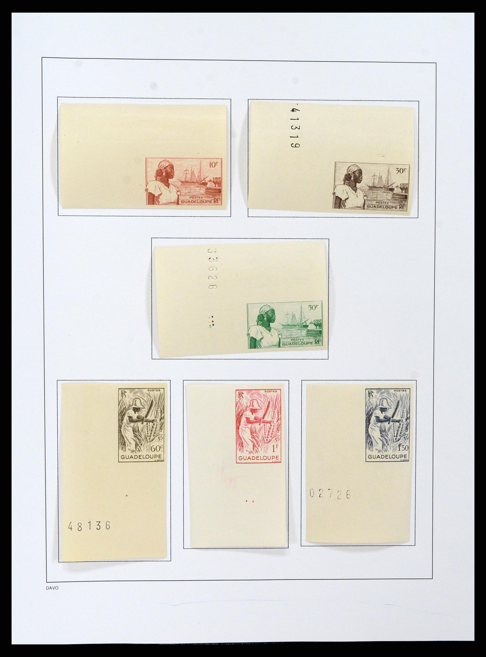 37480 081 - Postzegelverzameling 37480 Guadeloupe supercollectie 1823-1947.