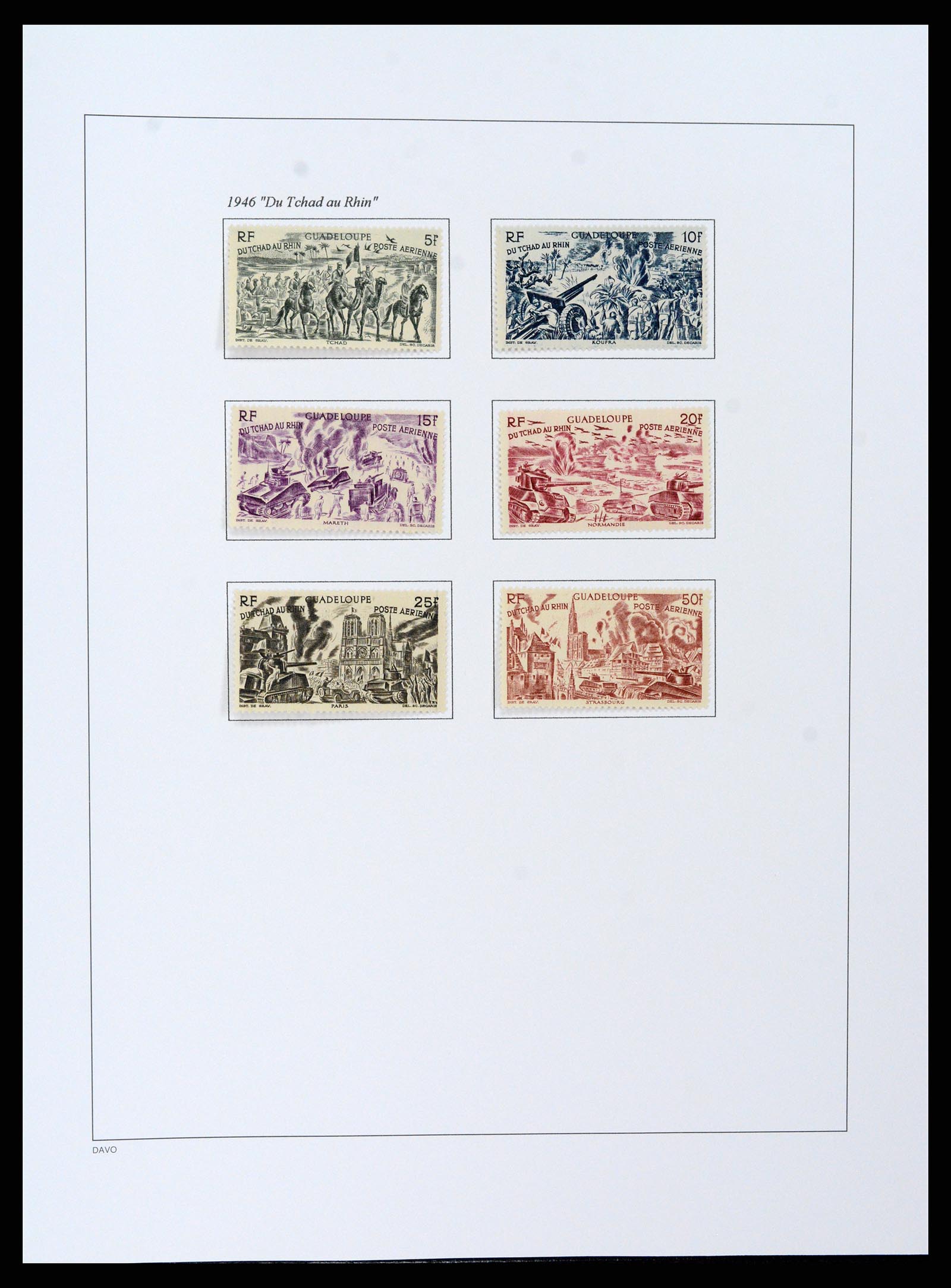 37480 085 - Postzegelverzameling 37480 Guadeloupe supercollectie 1823-1947.