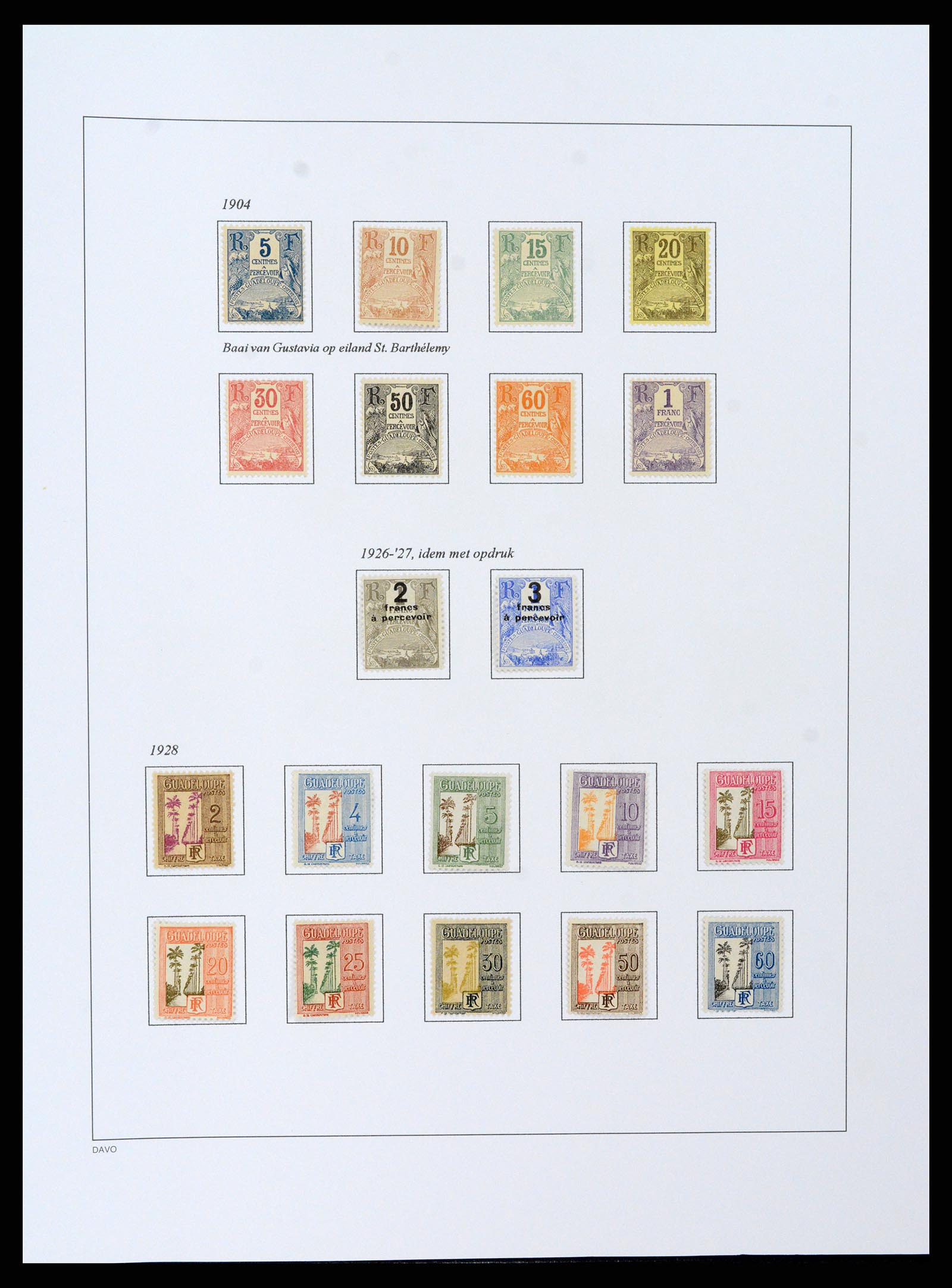 37480 088 - Stamp collection 37480 Guadeloupe supercollection 1823-1947.