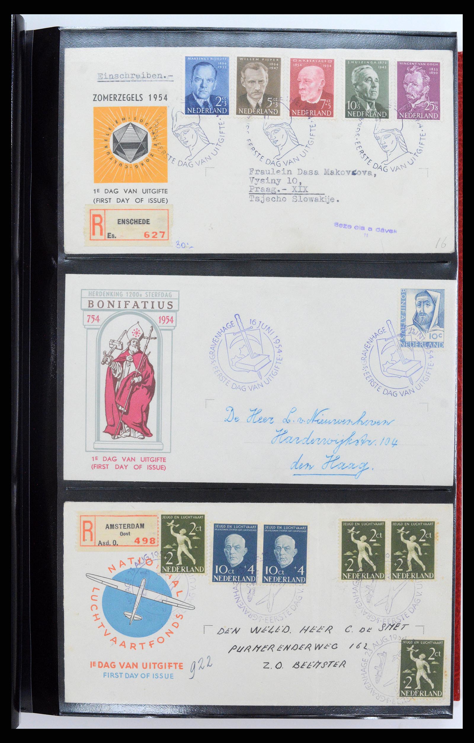 37484 008 - Postzegelverzameling 37484 Nederland FDC's 1950-1976.
