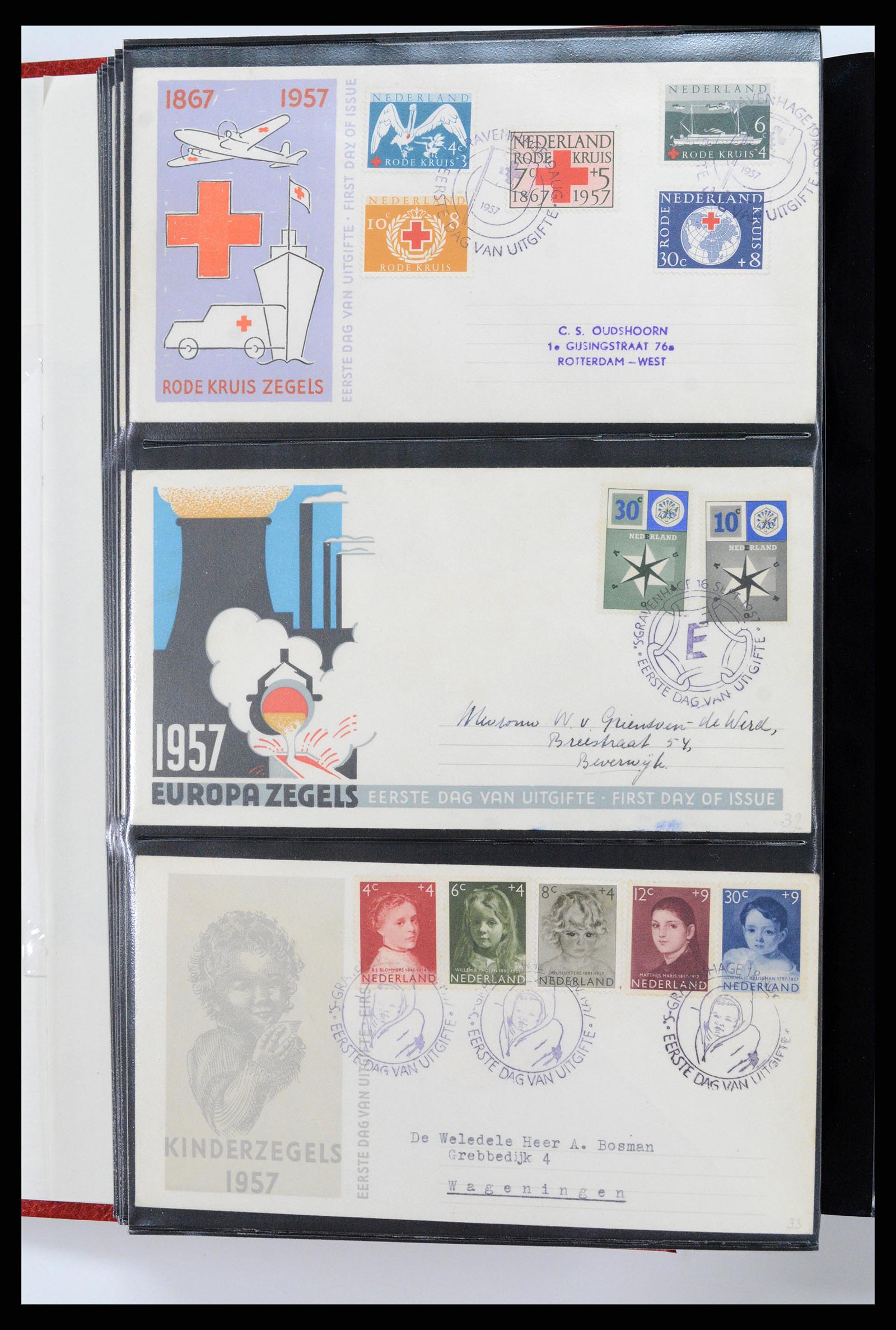 37484 013 - Postzegelverzameling 37484 Nederland FDC's 1950-1976.