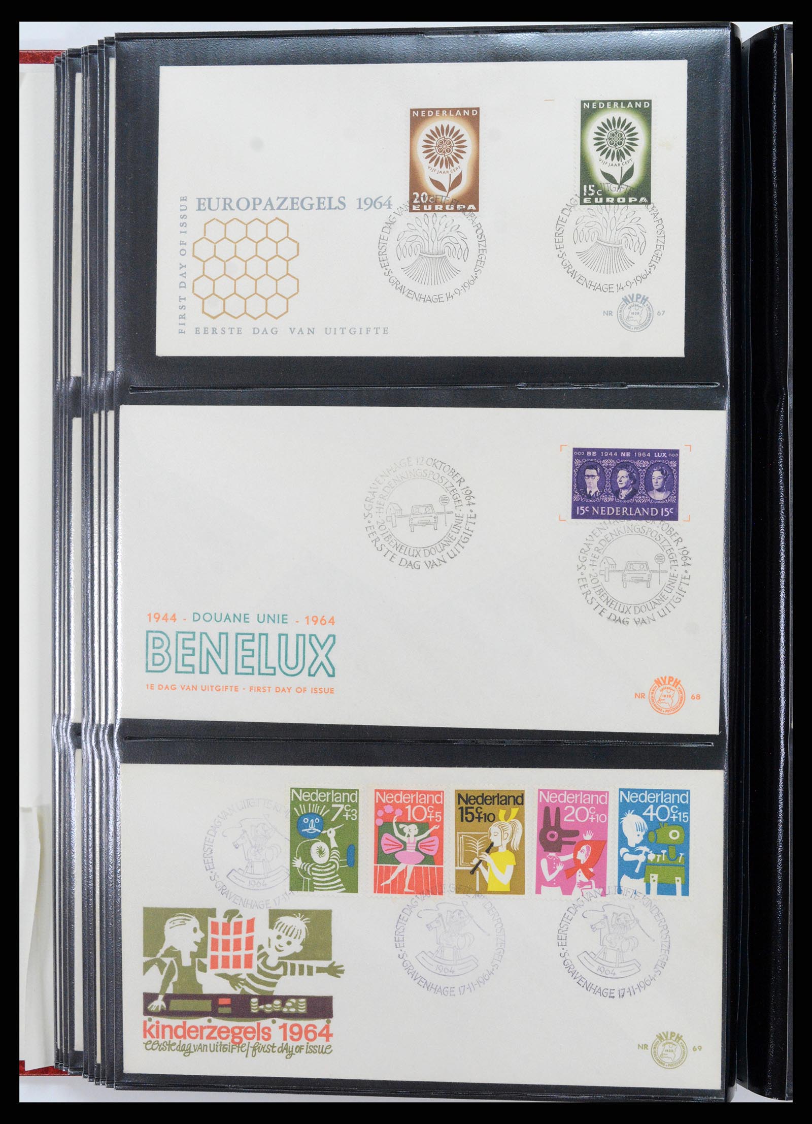 37484 025 - Postzegelverzameling 37484 Nederland FDC's 1950-1976.