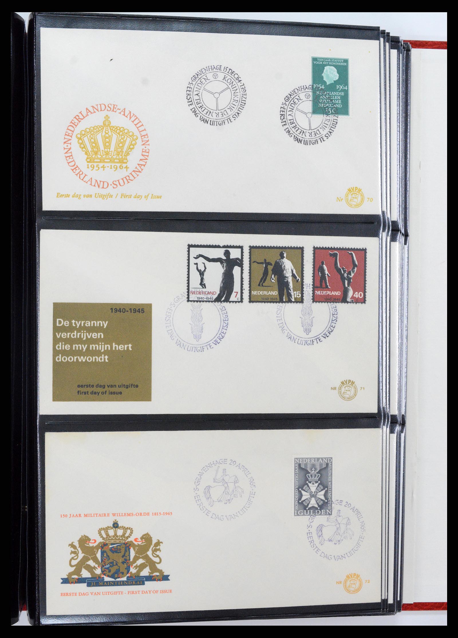37484 026 - Postzegelverzameling 37484 Nederland FDC's 1950-1976.