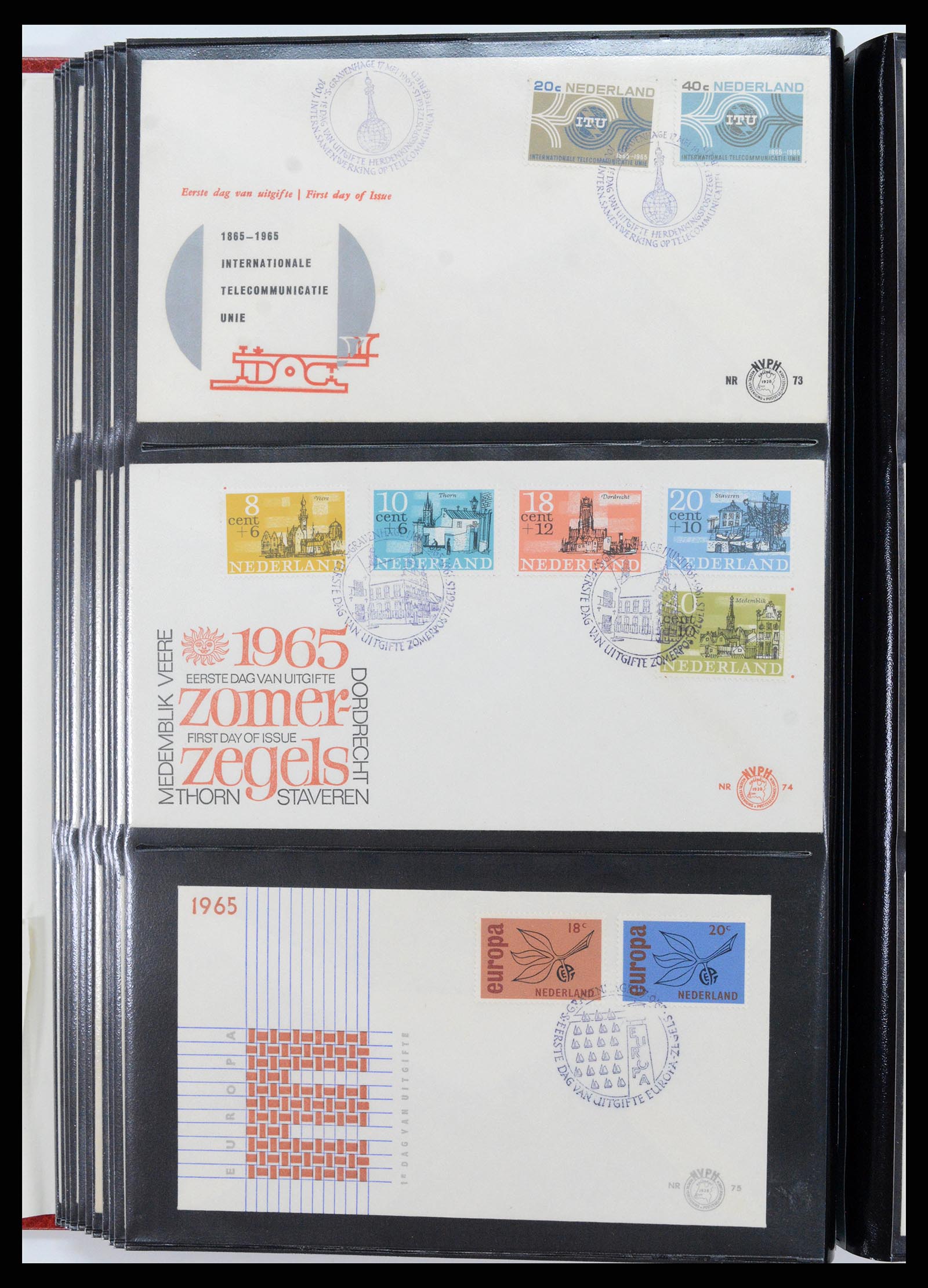 37484 027 - Postzegelverzameling 37484 Nederland FDC's 1950-1976.