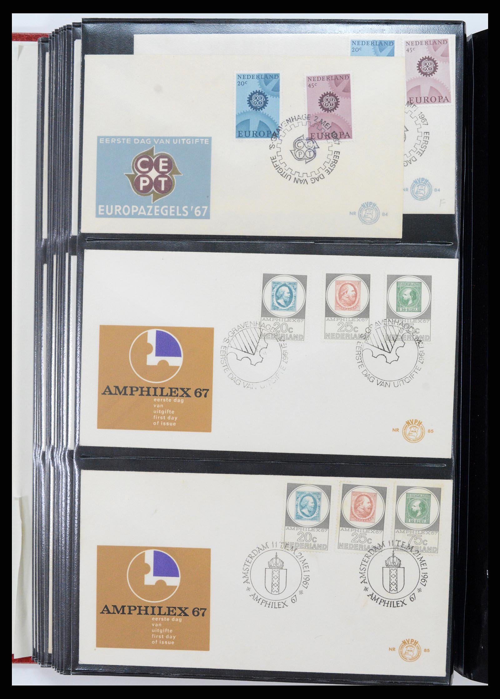 37484 031 - Postzegelverzameling 37484 Nederland FDC's 1950-1976.