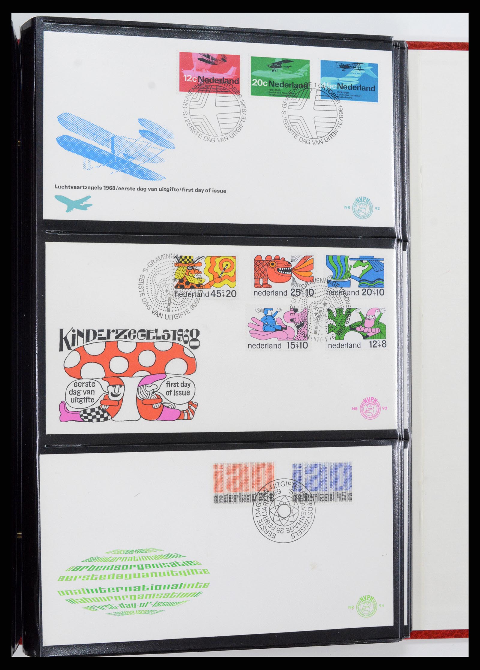 37484 034 - Postzegelverzameling 37484 Nederland FDC's 1950-1976.