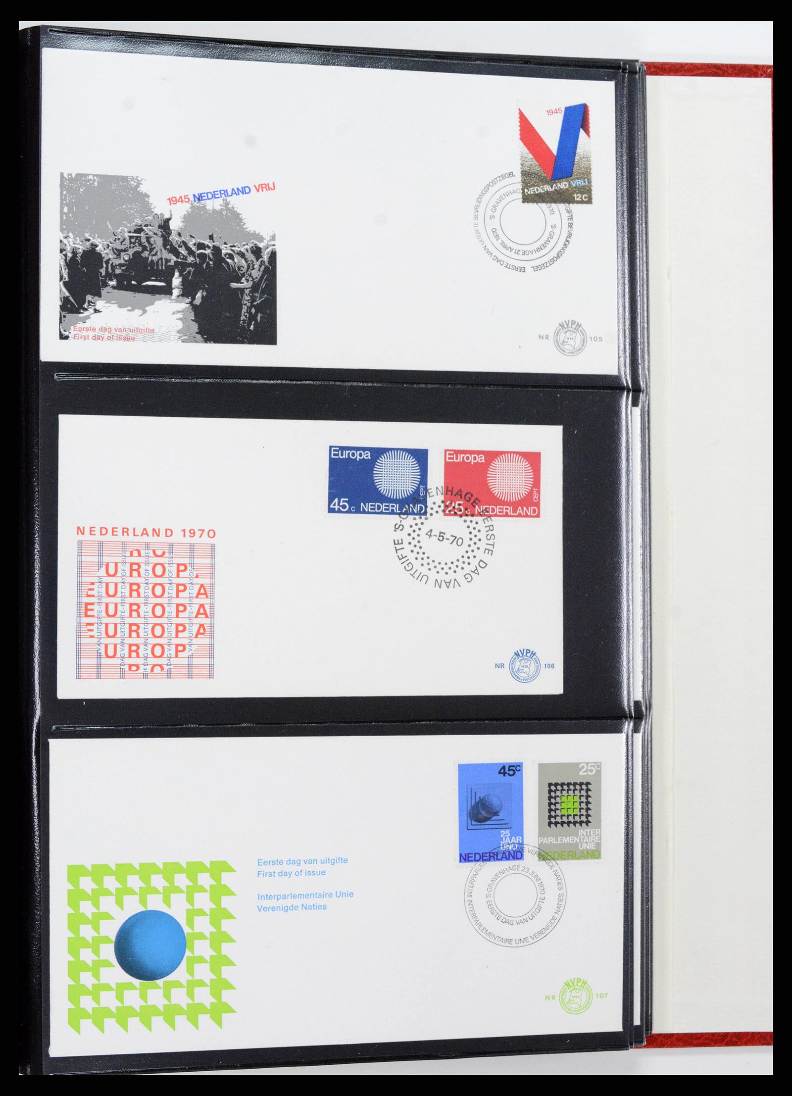 37484 038 - Postzegelverzameling 37484 Nederland FDC's 1950-1976.