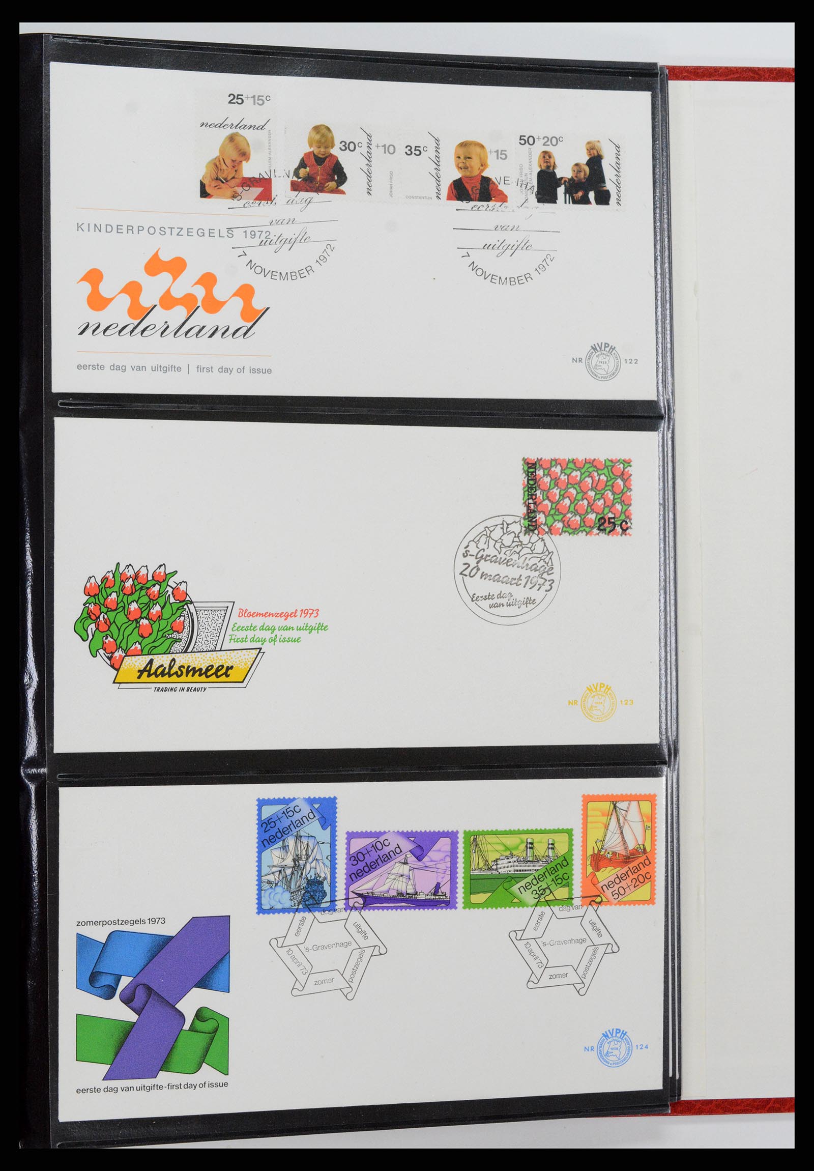 37484 044 - Postzegelverzameling 37484 Nederland FDC's 1950-1976.