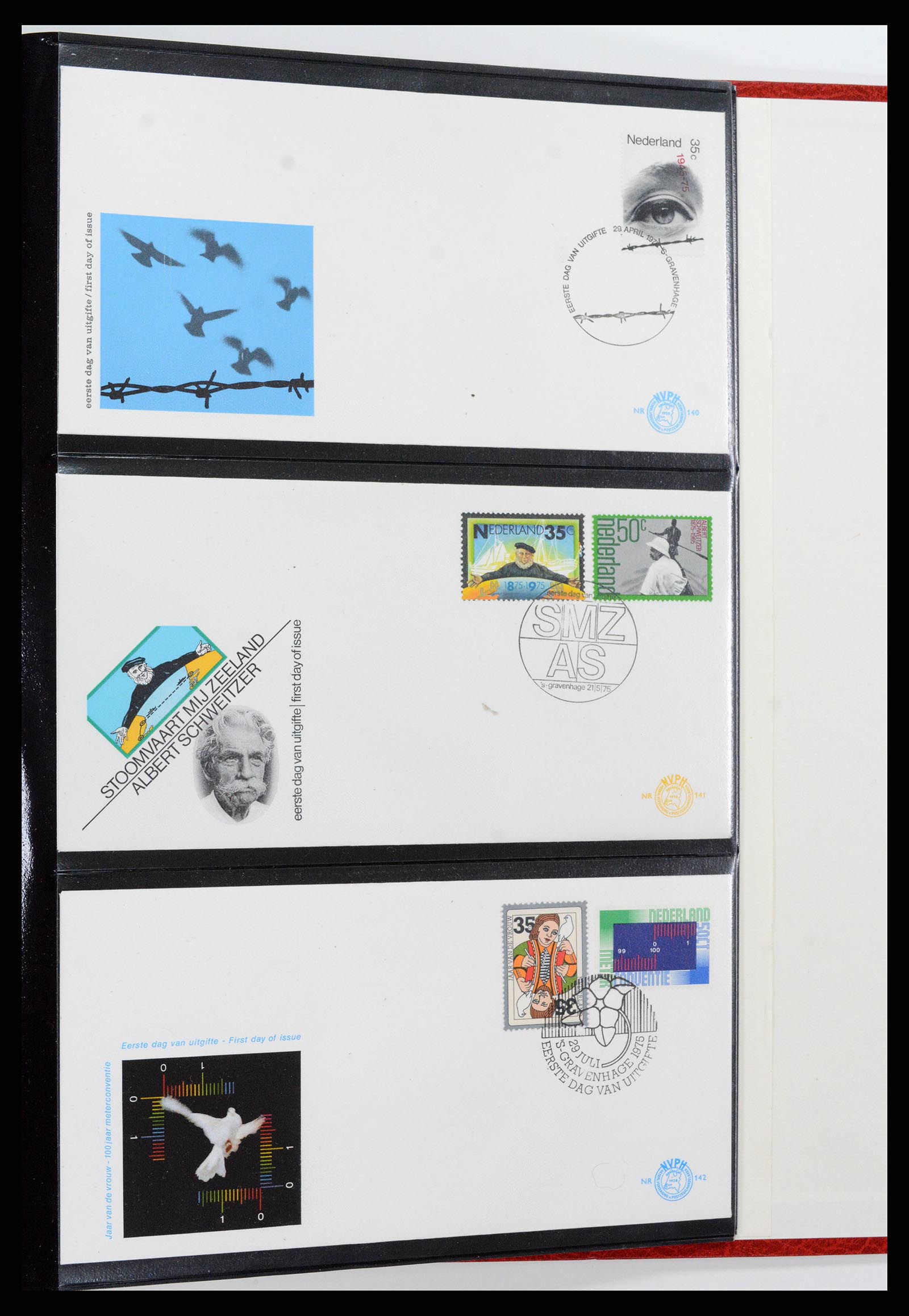 37484 050 - Postzegelverzameling 37484 Nederland FDC's 1950-1976.
