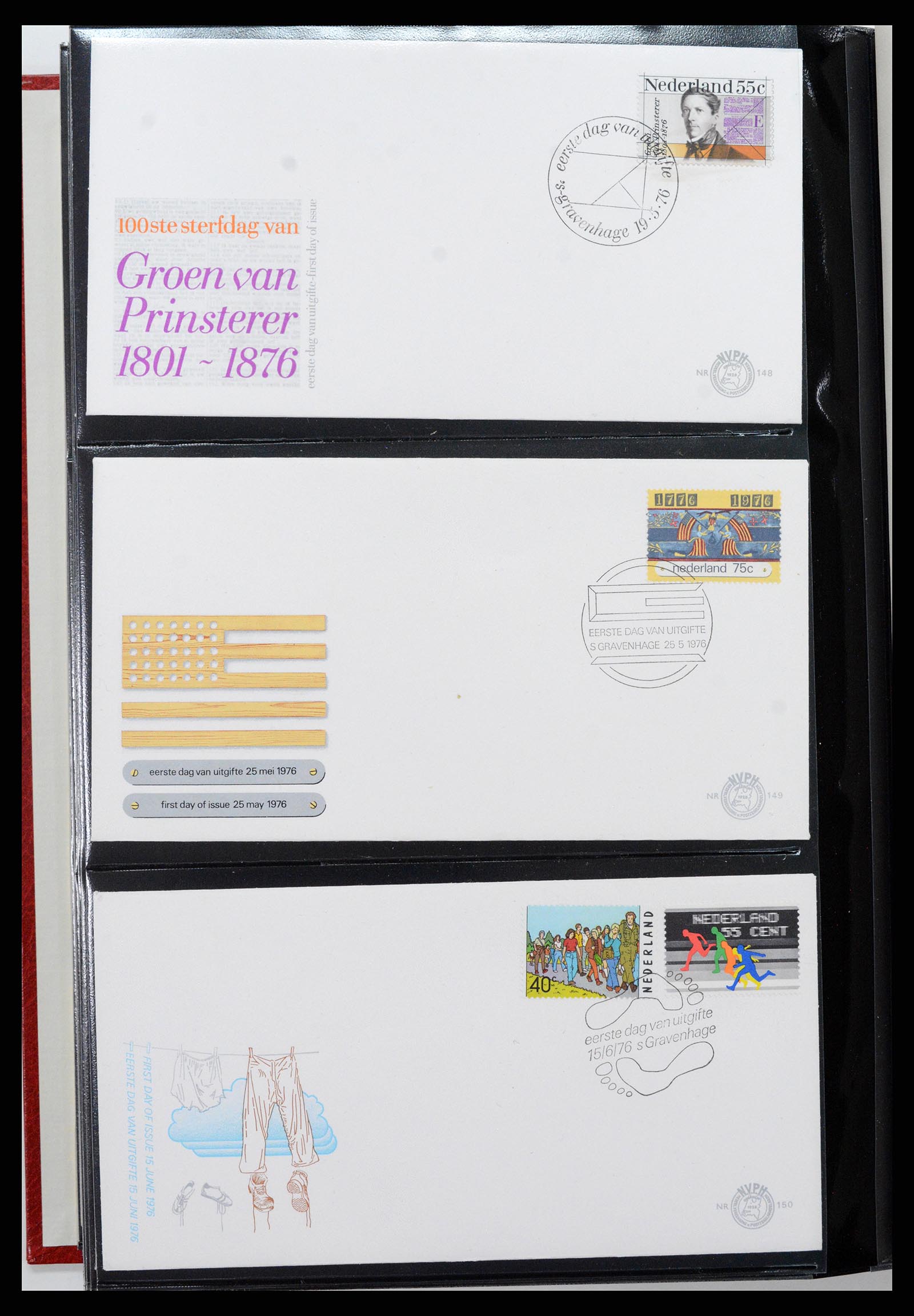 37484 053 - Postzegelverzameling 37484 Nederland FDC's 1950-1976.