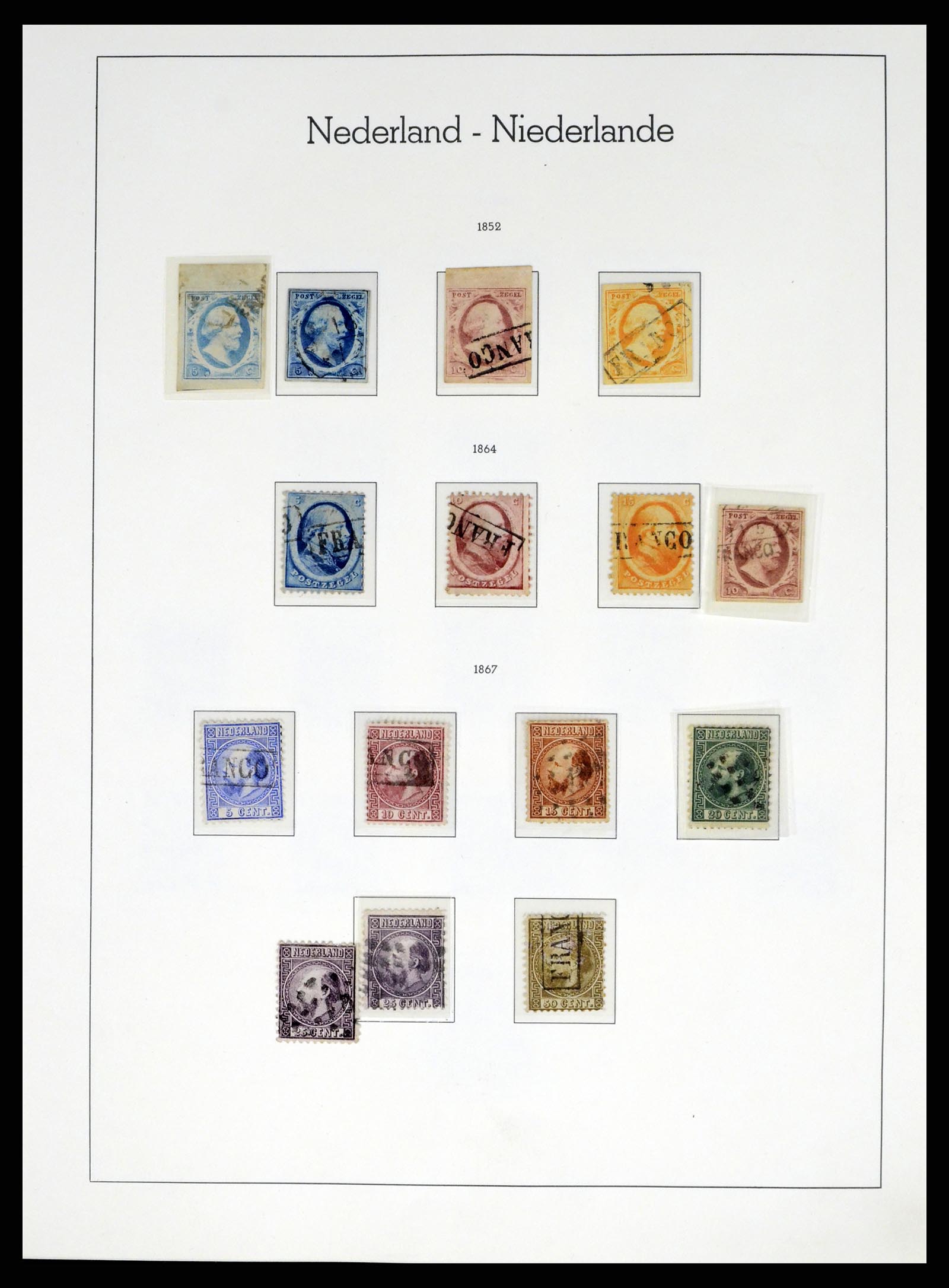 37486 002 - Postzegelverzameling 37486 Nederland 1852-1968.