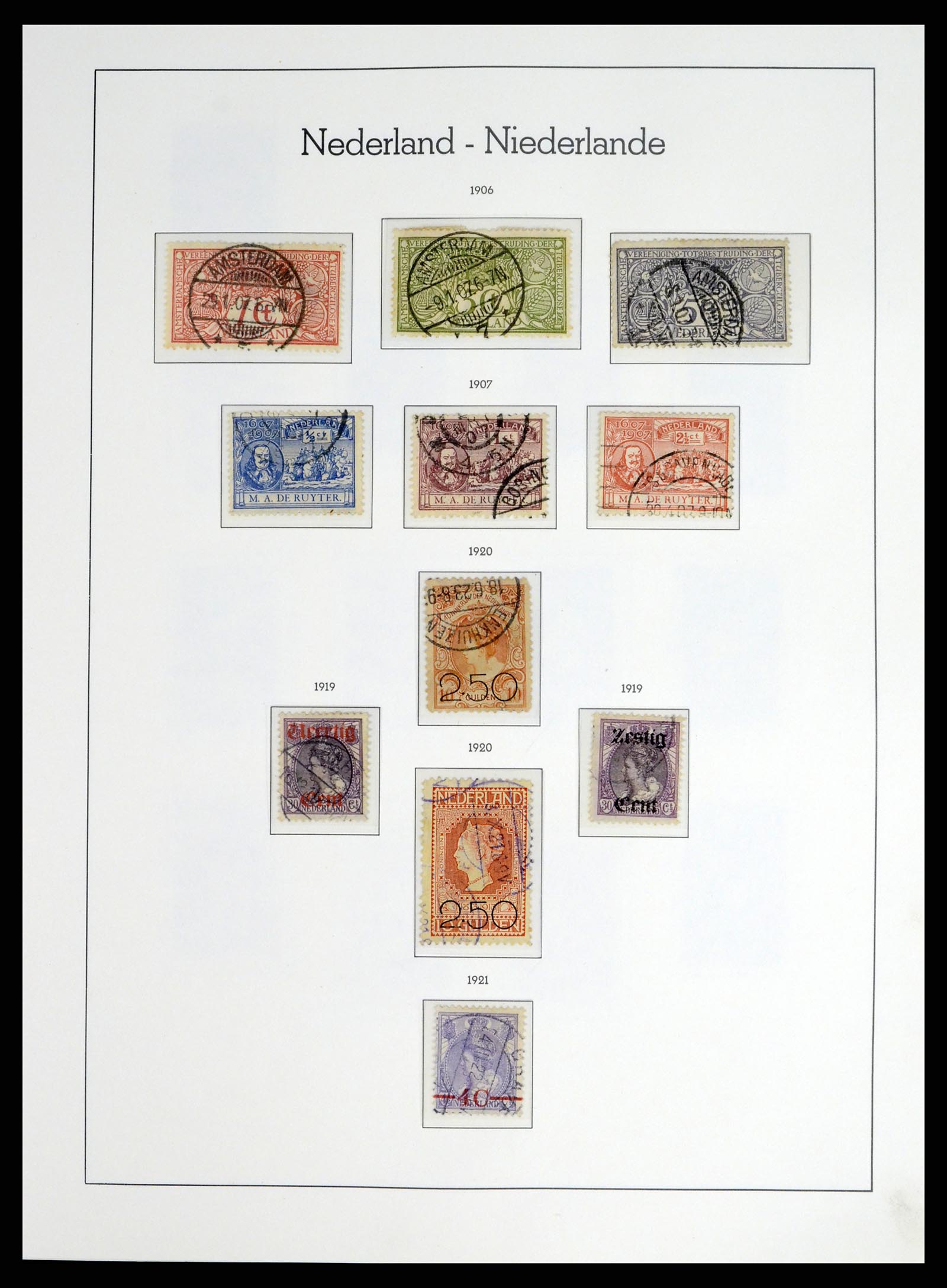 37486 009 - Postzegelverzameling 37486 Nederland 1852-1968.
