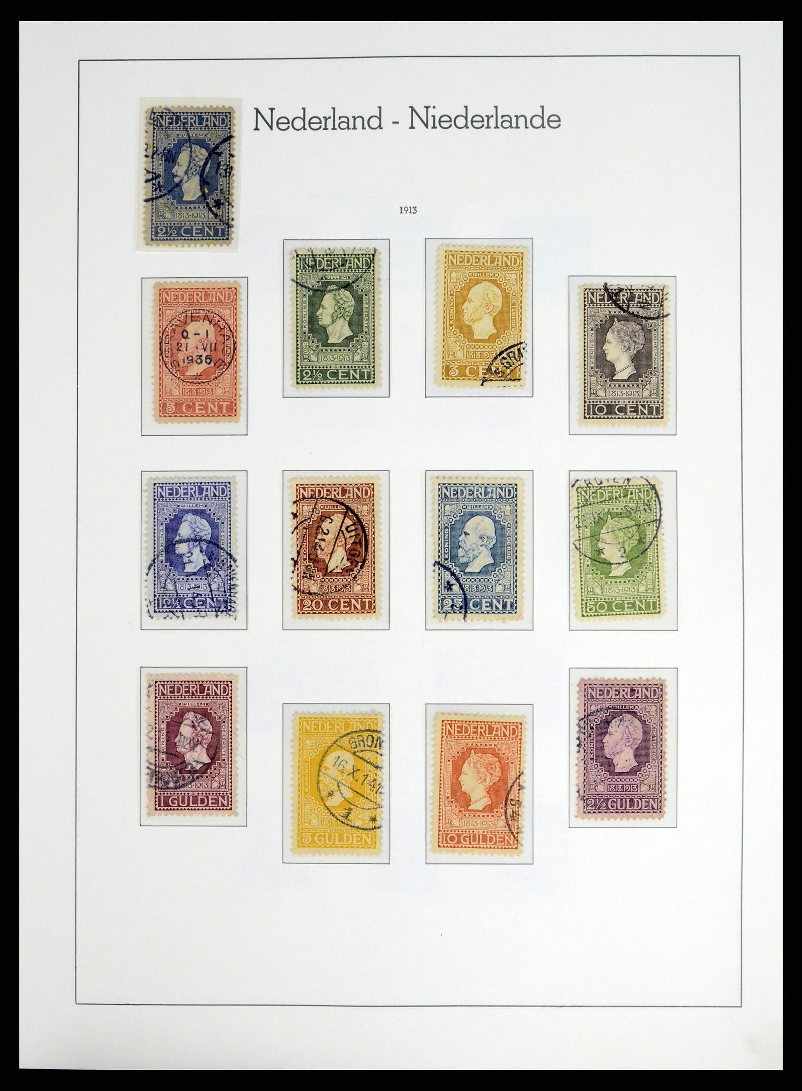 37486 010 - Postzegelverzameling 37486 Nederland 1852-1968.