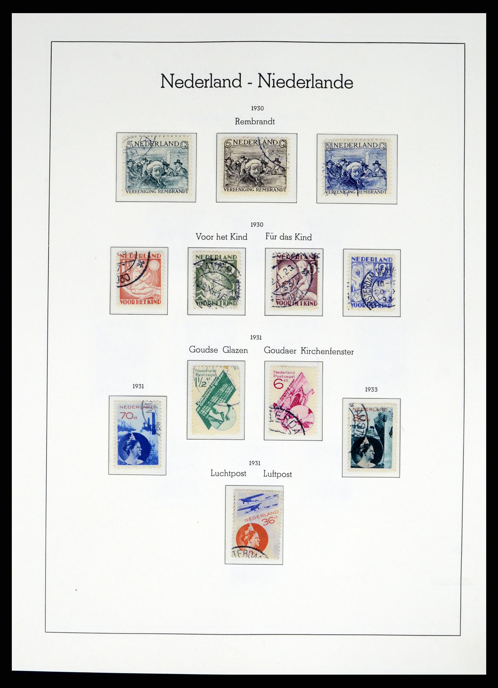 37486 032 - Postzegelverzameling 37486 Nederland 1852-1968.