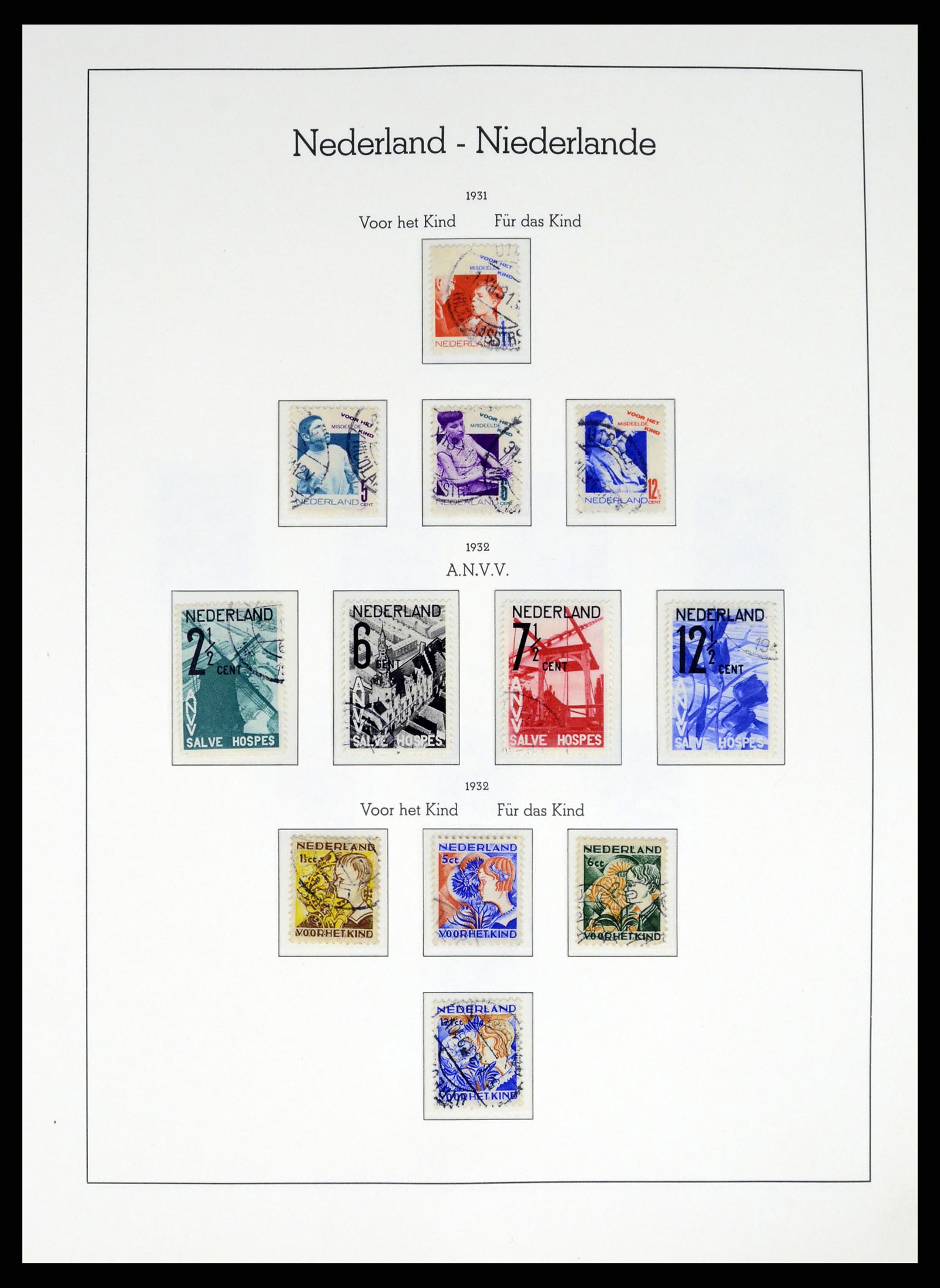 37486 033 - Postzegelverzameling 37486 Nederland 1852-1968.