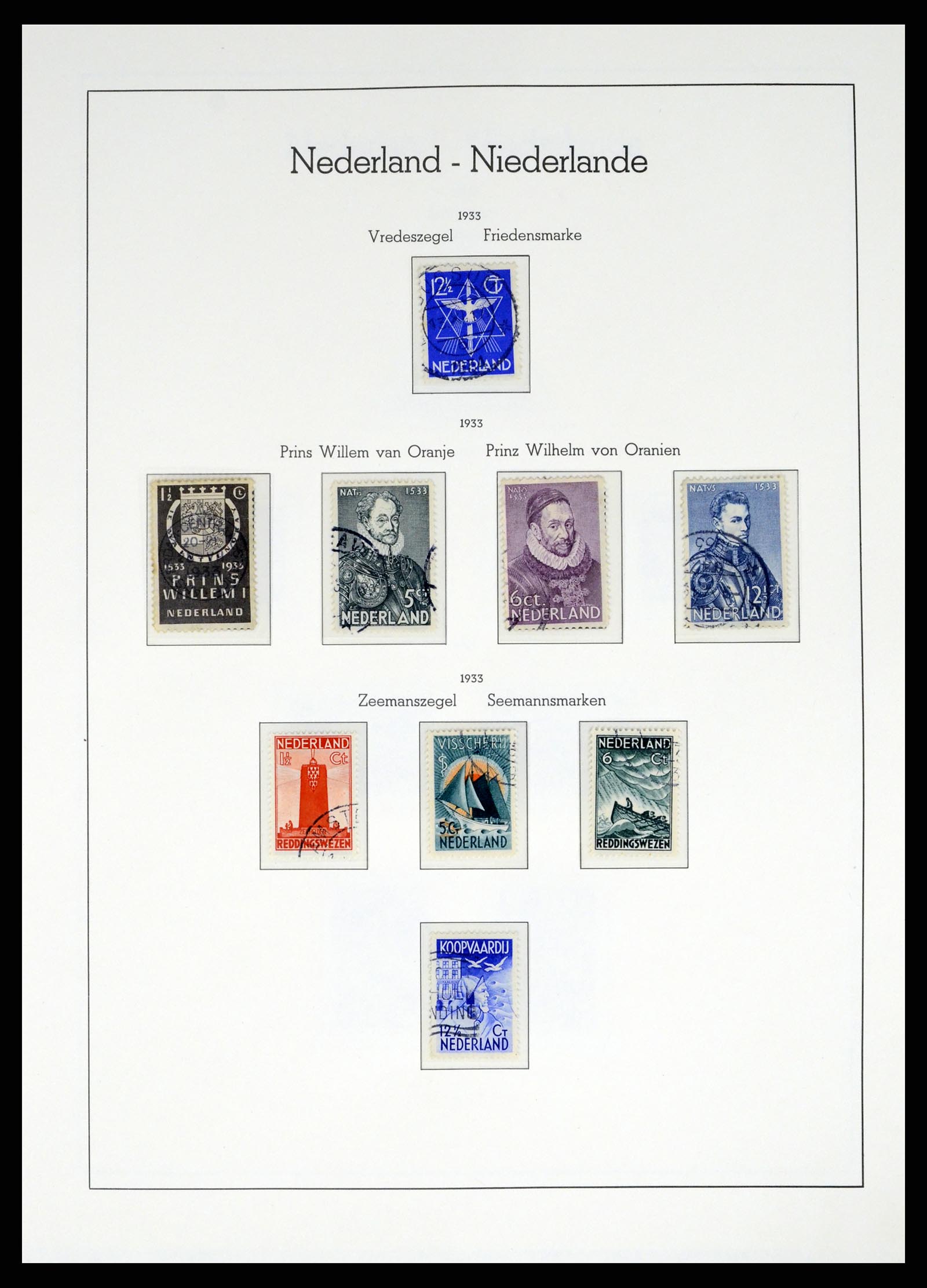 37486 034 - Postzegelverzameling 37486 Nederland 1852-1968.