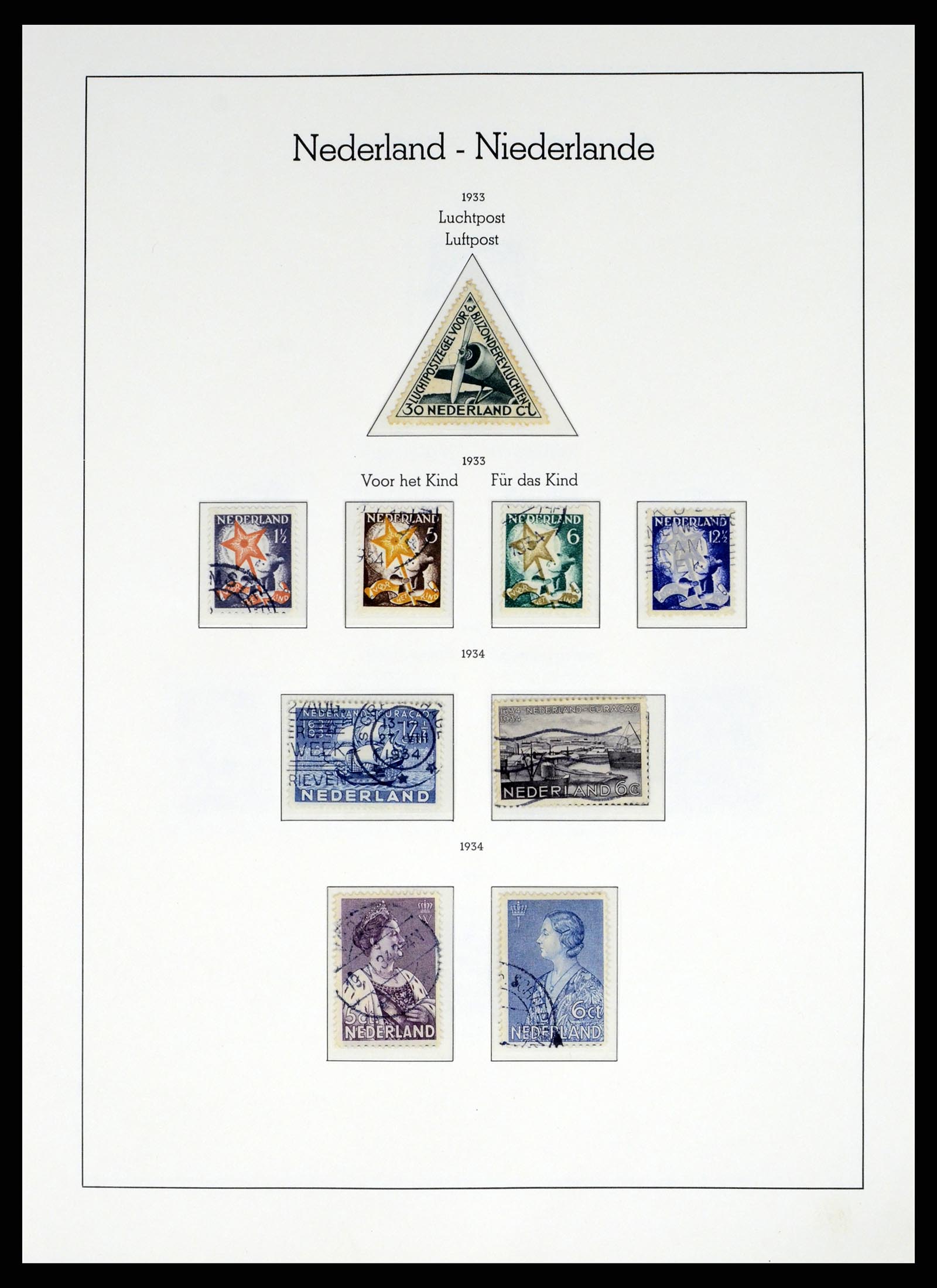 37486 035 - Postzegelverzameling 37486 Nederland 1852-1968.