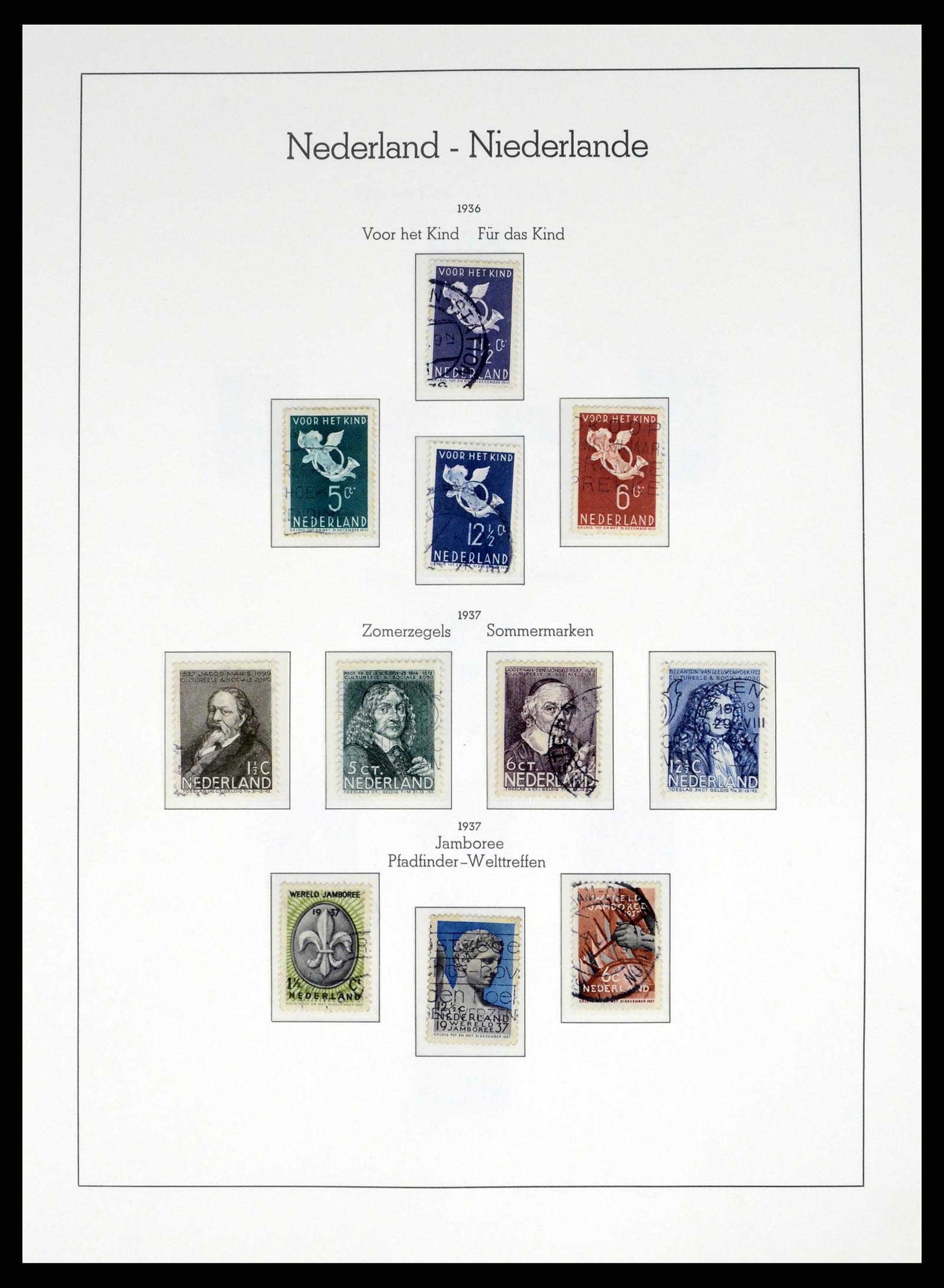 37486 039 - Postzegelverzameling 37486 Nederland 1852-1968.