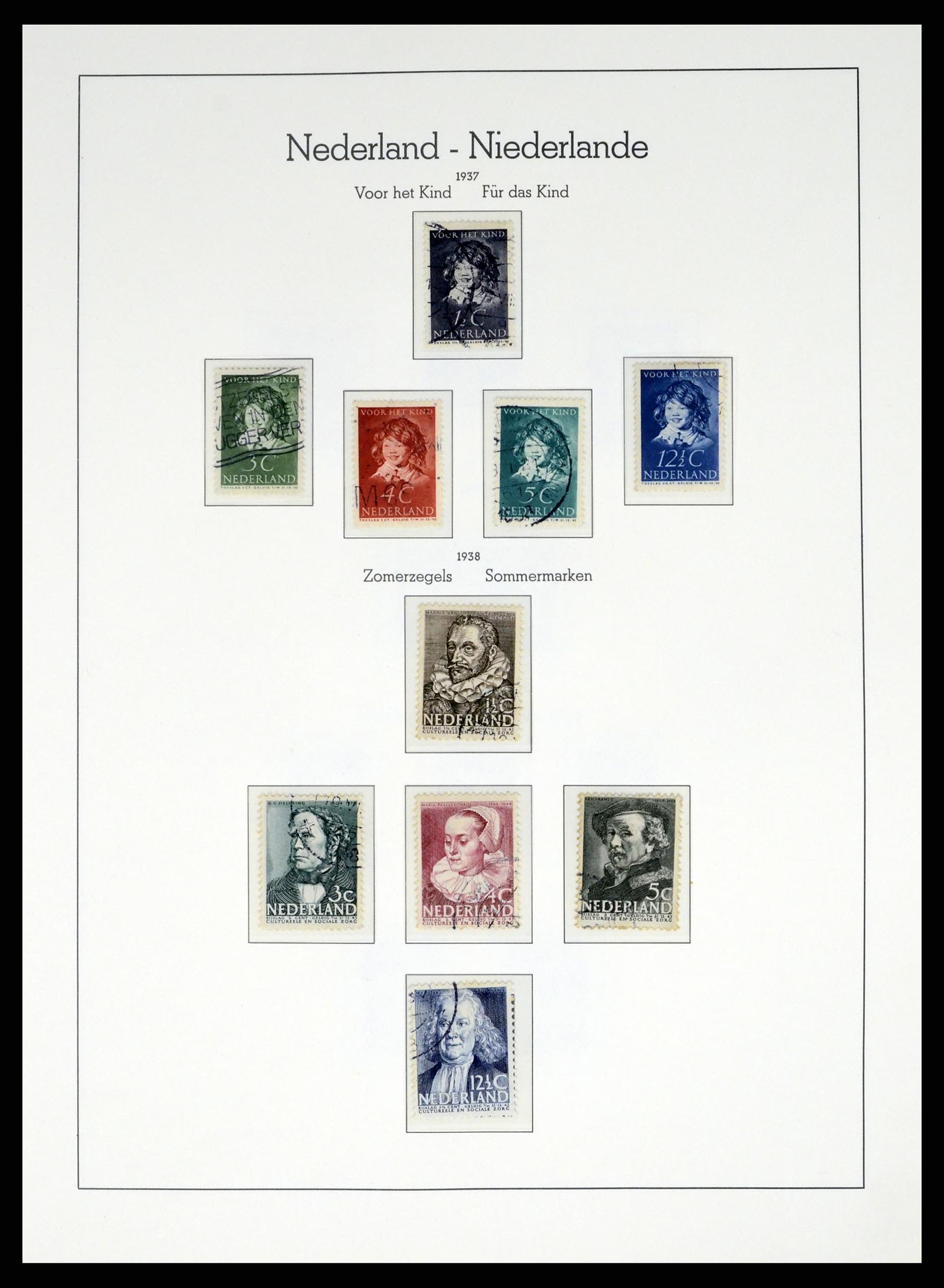 37486 040 - Postzegelverzameling 37486 Nederland 1852-1968.